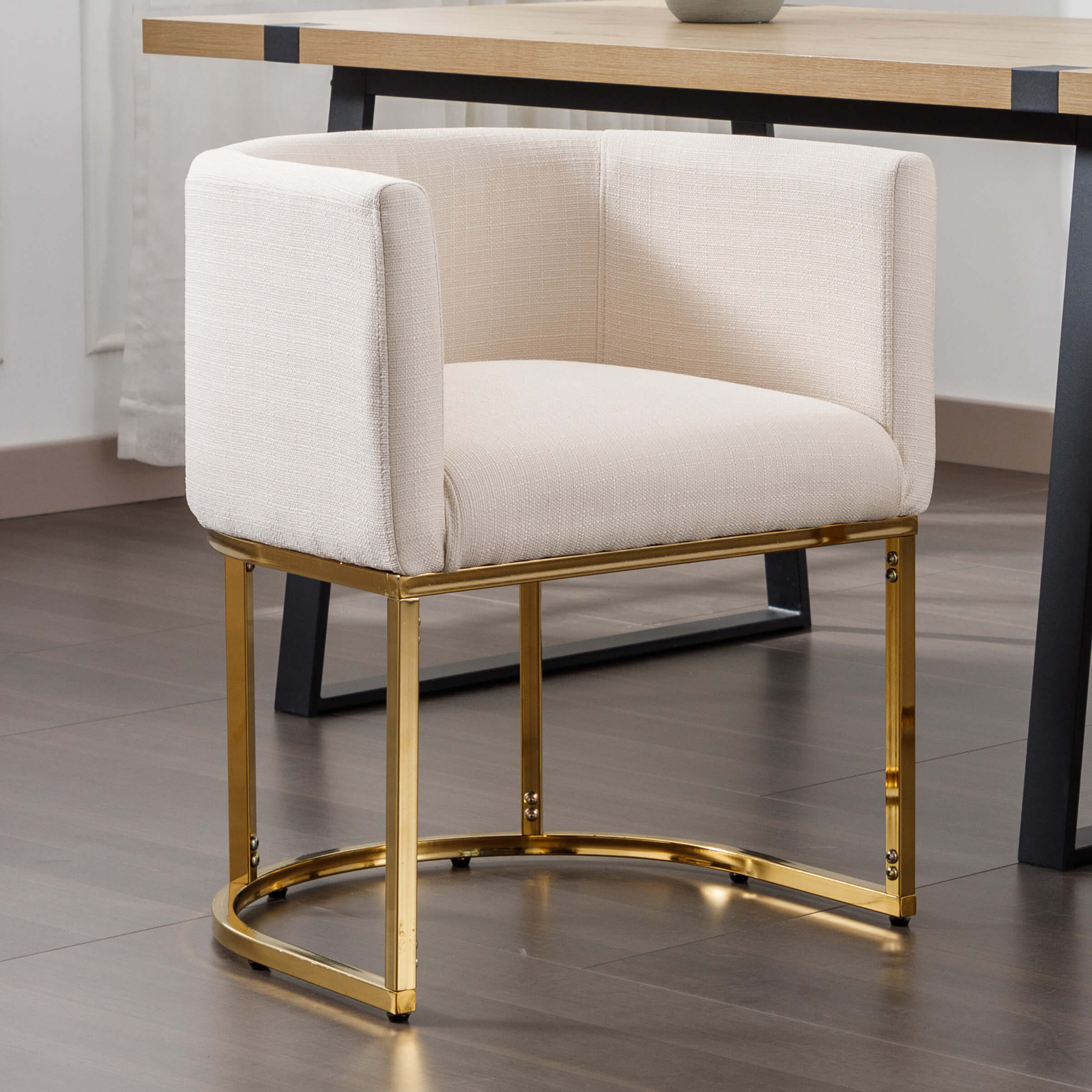 VESCASA Modern Glam Upholstered Dining Chair 1PCS - 1869DC