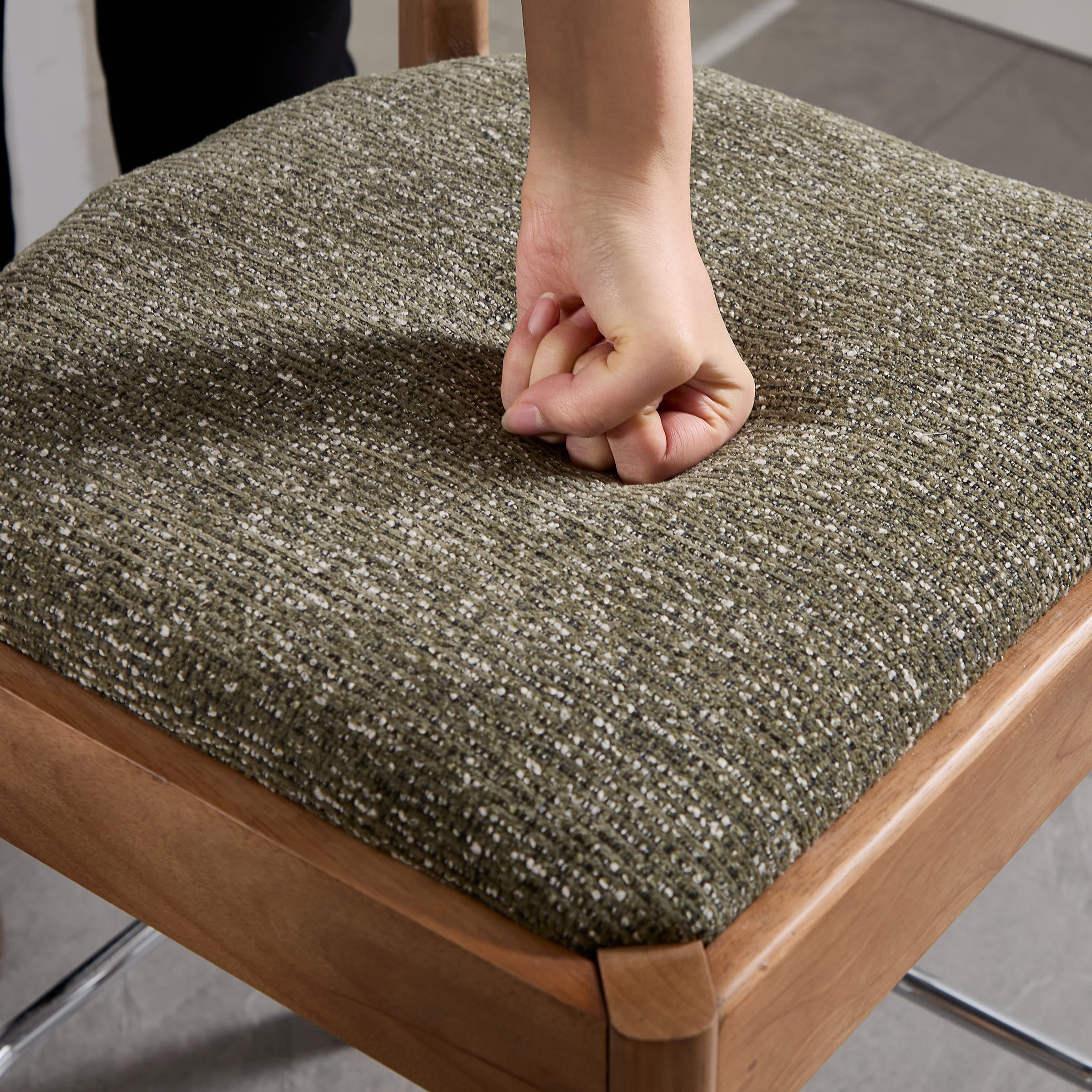 EALSON Modern 27"H Curved Back Counter Stools Set of 2 - 5732CS