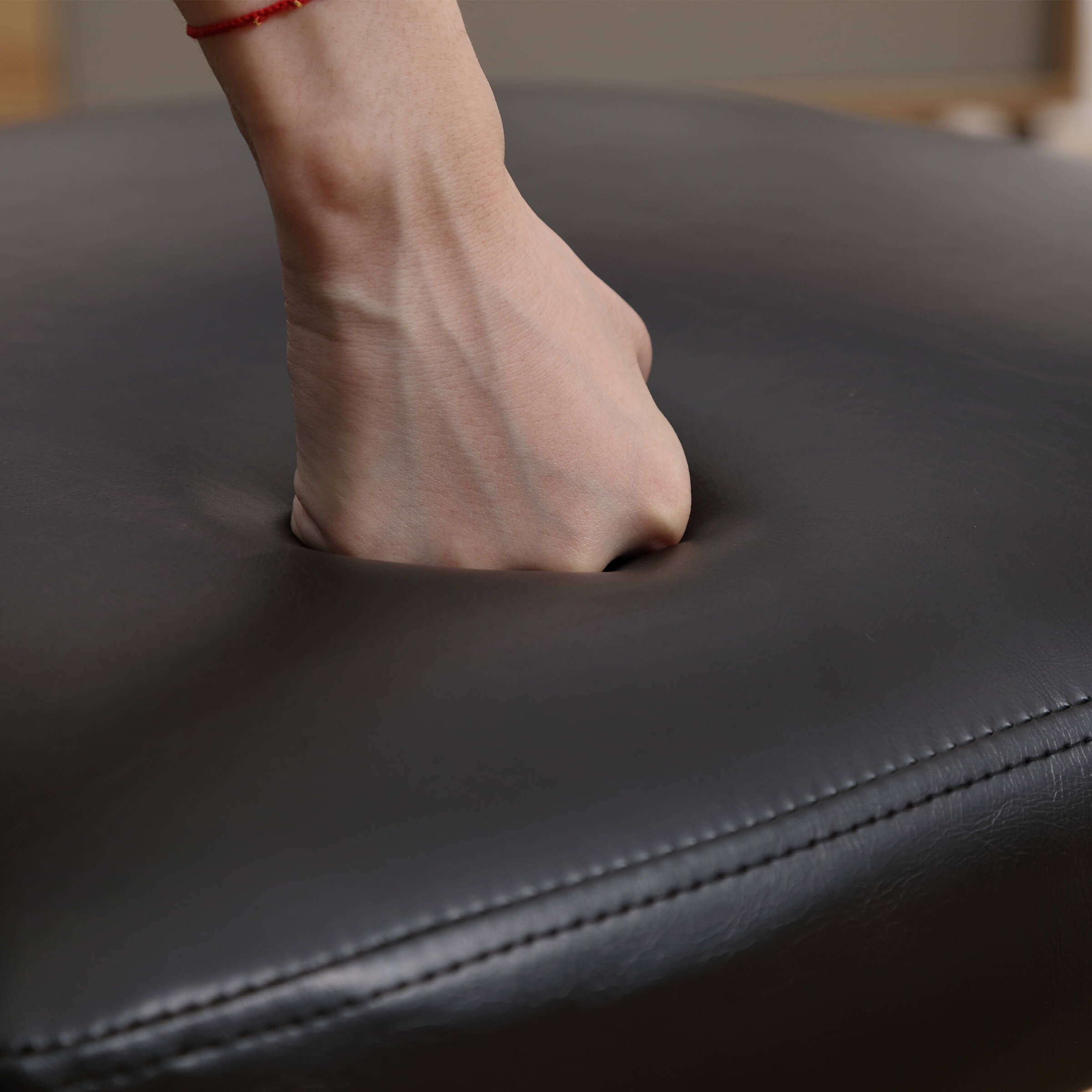 VESCASA Modern Barrel Black Dining Chairs Set of 2 - 3099DC