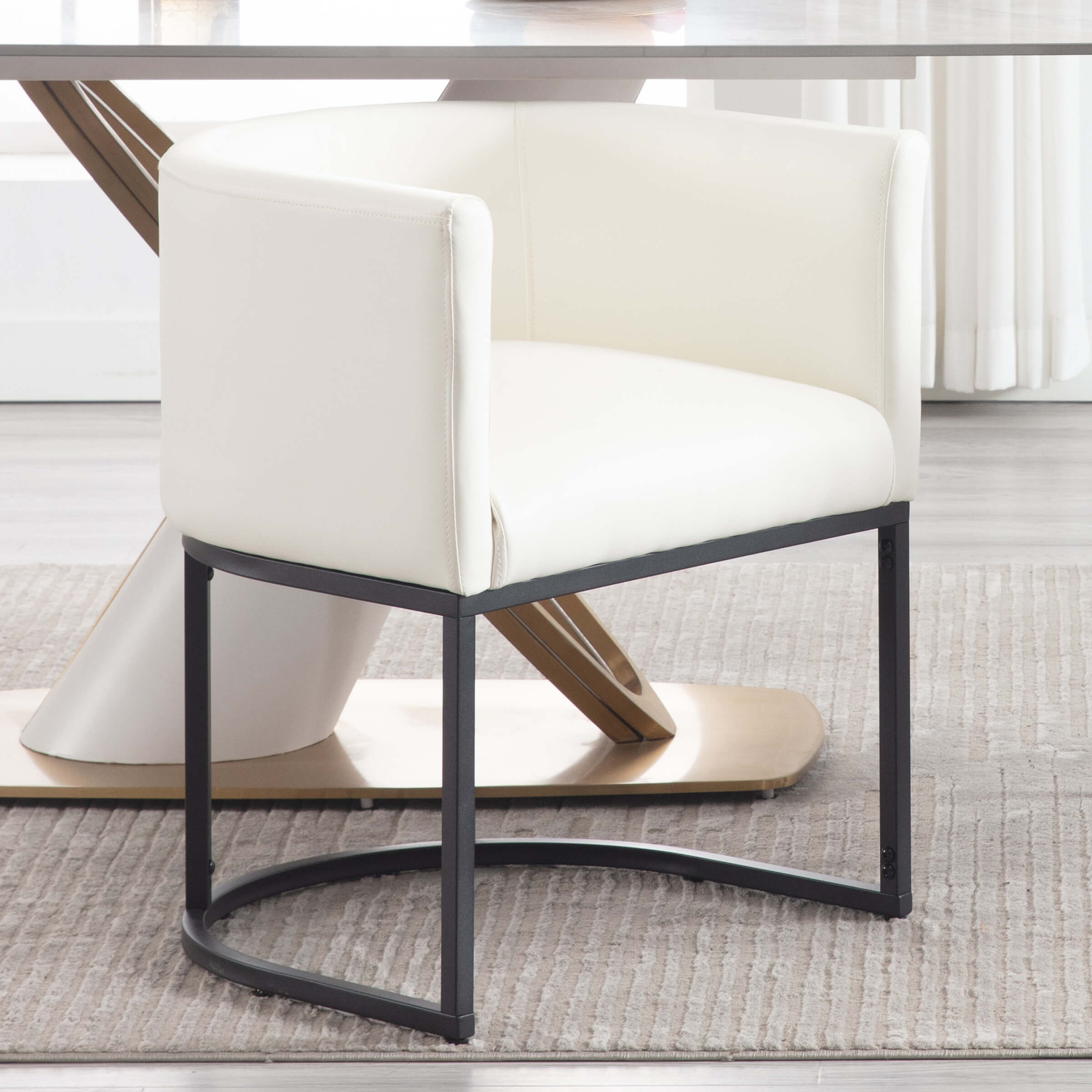 VESCASA Barrel Back Upholstered Dining Chair 1PCS - 1869DC