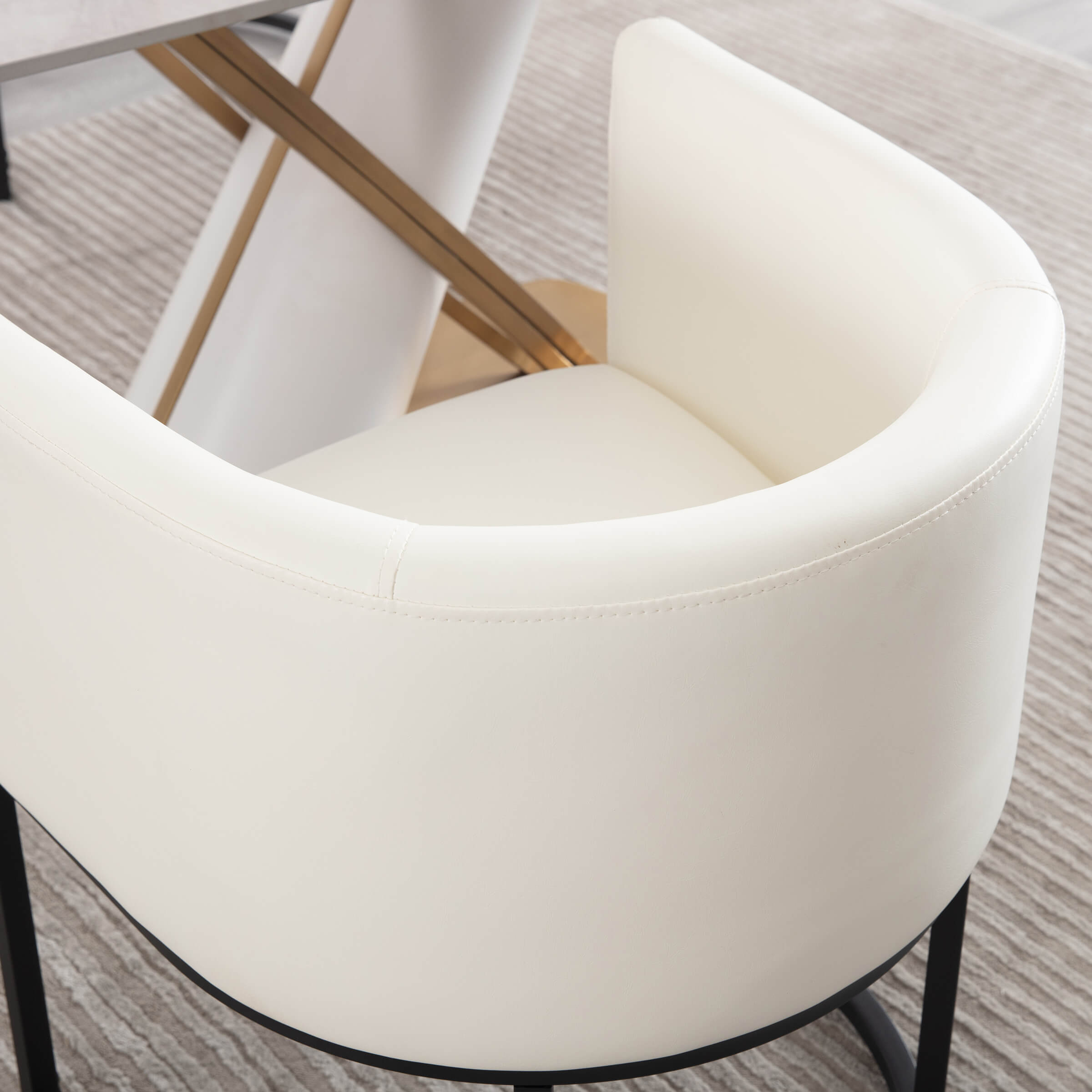 Barrel Back Upholstered Dining Chair 1PCS - 1869DC