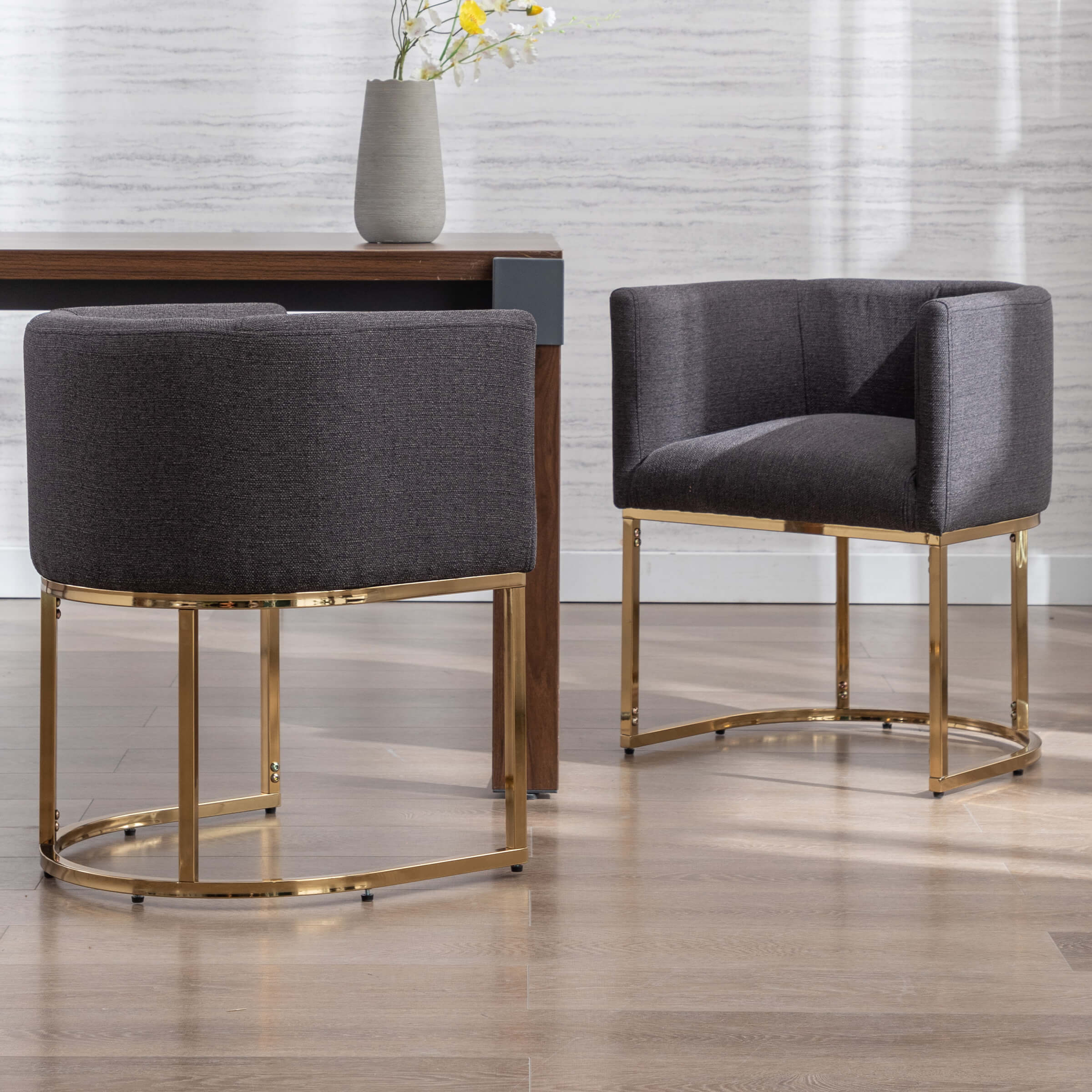 VESCASA Barrel Back Upholstered Dining Chair 1PCS - 1869DC