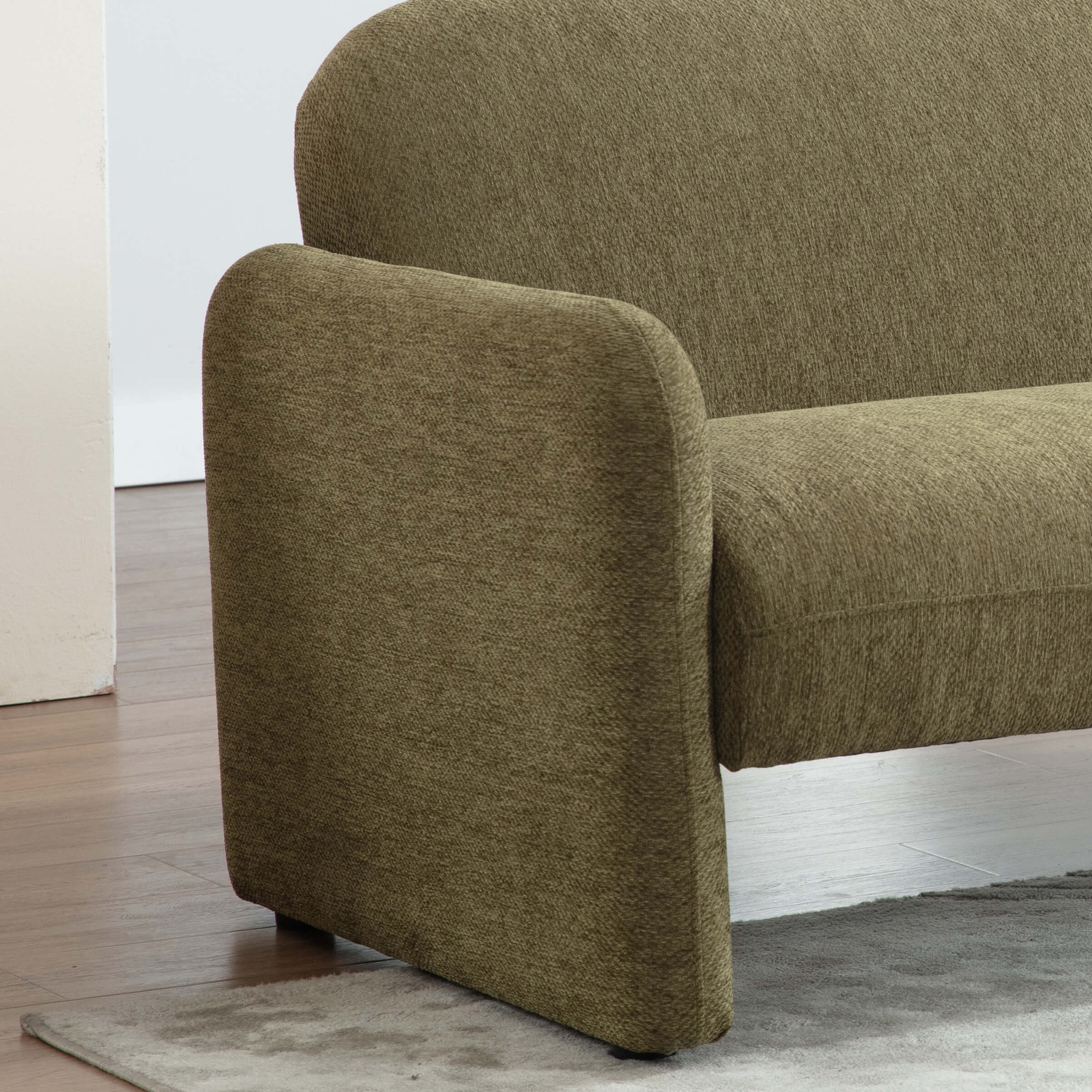 ROCITY 55''W Modern Green Small Couch Love Seat Sofa - 1024SF