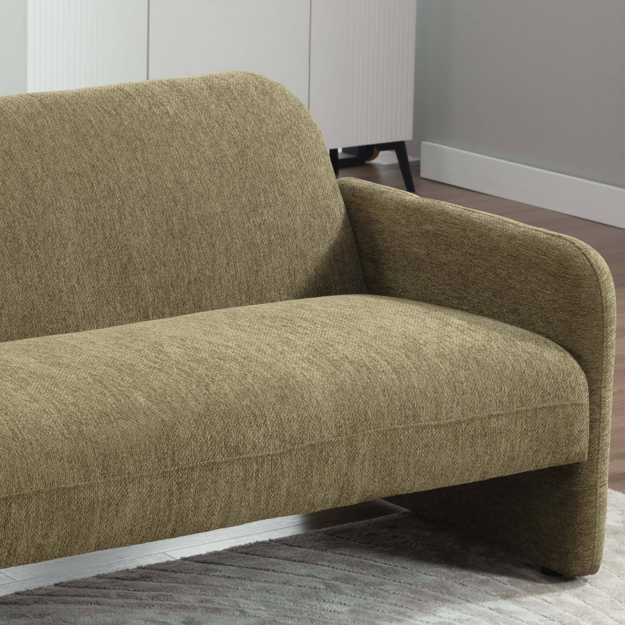 ROCITY 55''W Modern Green Small Couch Love Seat Sofa - 1024SF