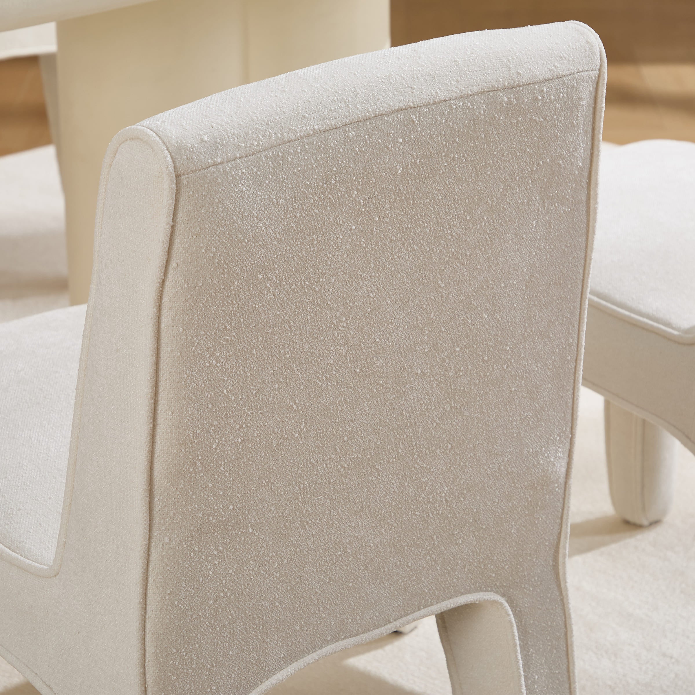 ROCITY Modern Minimalist Armless Dining Chairs Set of 2 - 6614DC