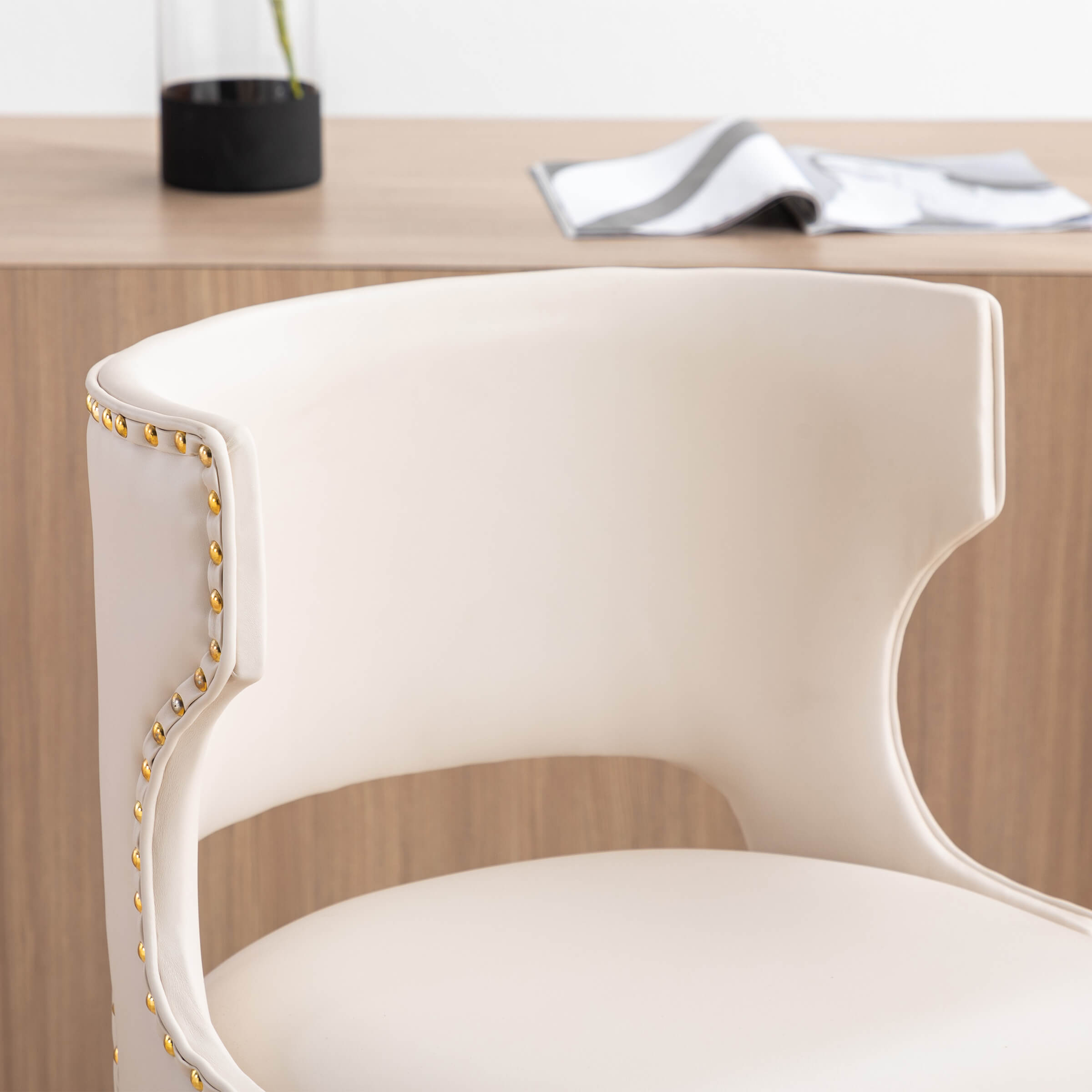 CHICAURA Modern Swivel Bar Stools with Back Set of 2 - X118AB