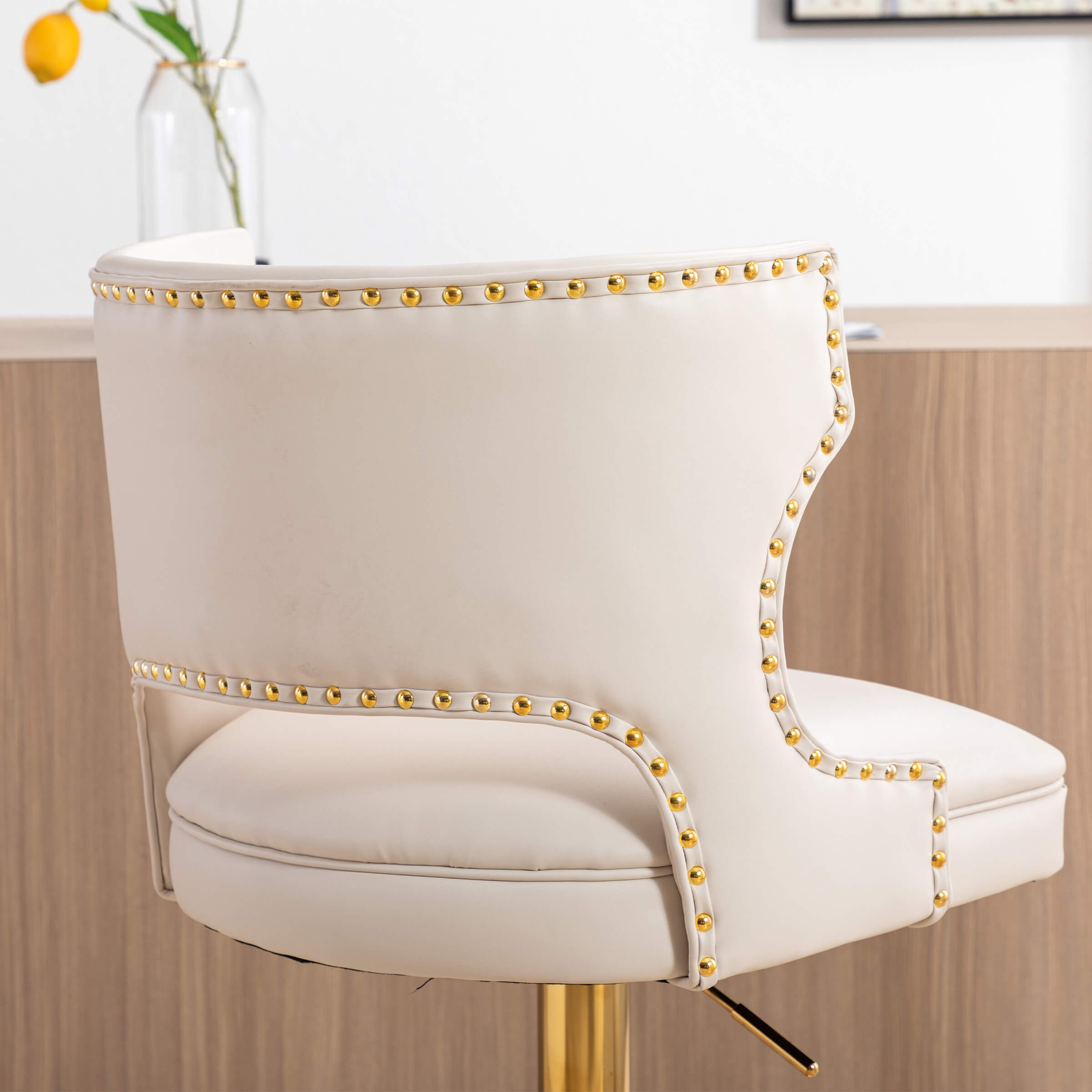 CHICAURA Modern Swivel Bar Stools with Back Set of 2 - X118AB