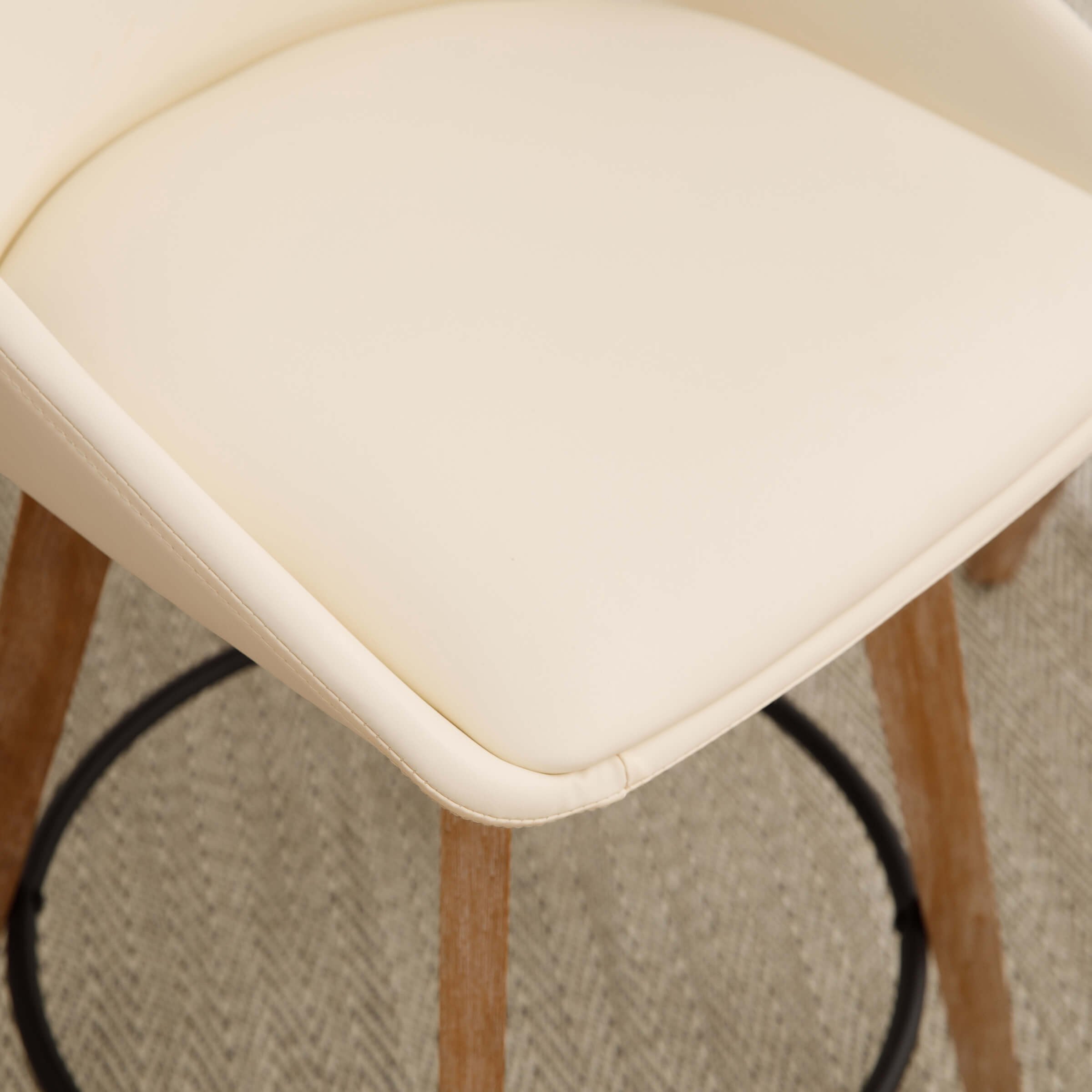 CIMOTA 26"H Swivel Curved Back Counter Stools Set of 2 - 3088CS