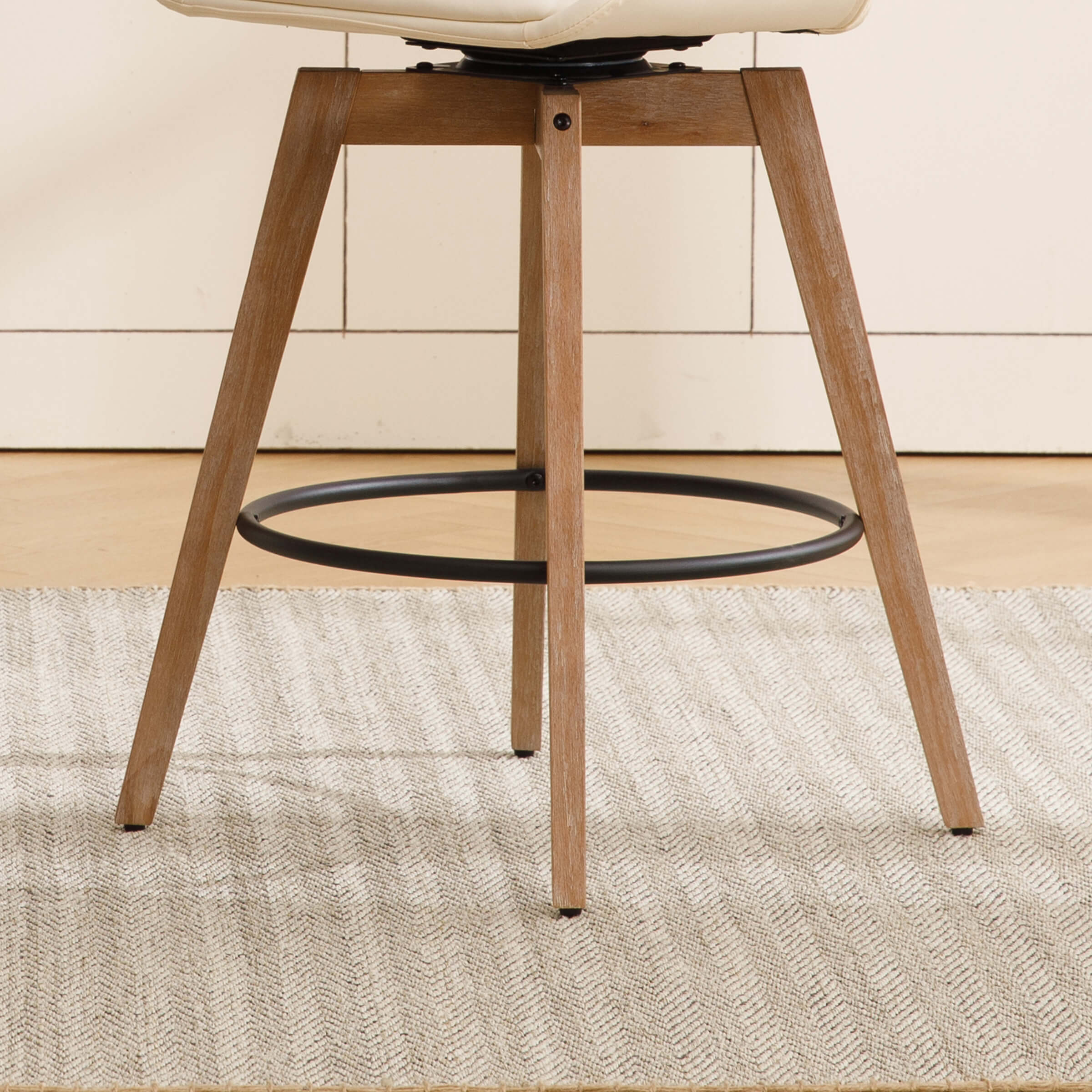 CIMOTA 26"H Swivel Curved Back Counter Stools Set of 2 - 3088CS