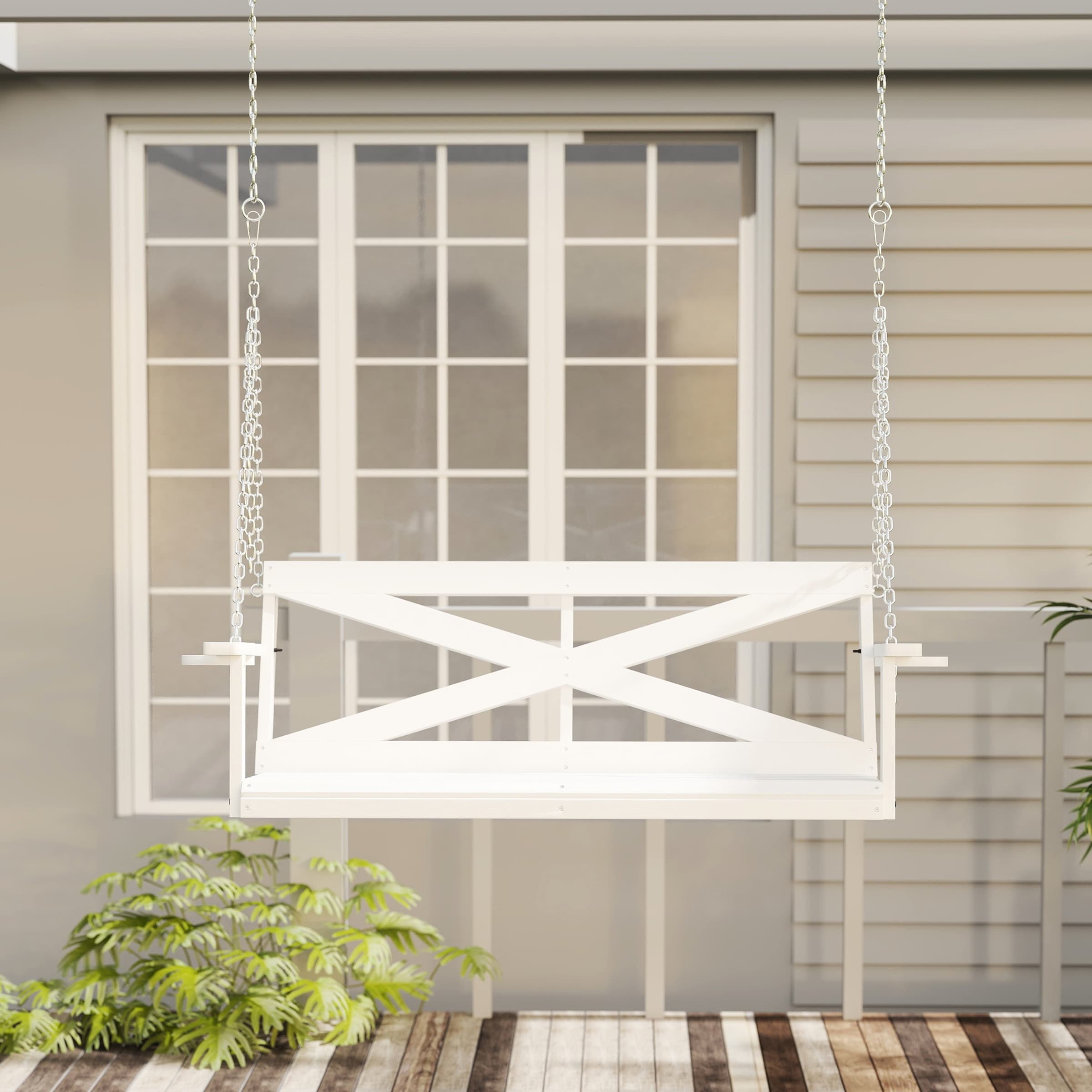 Kmax Outdoor Front Porch Hanging Swing - 2601HS