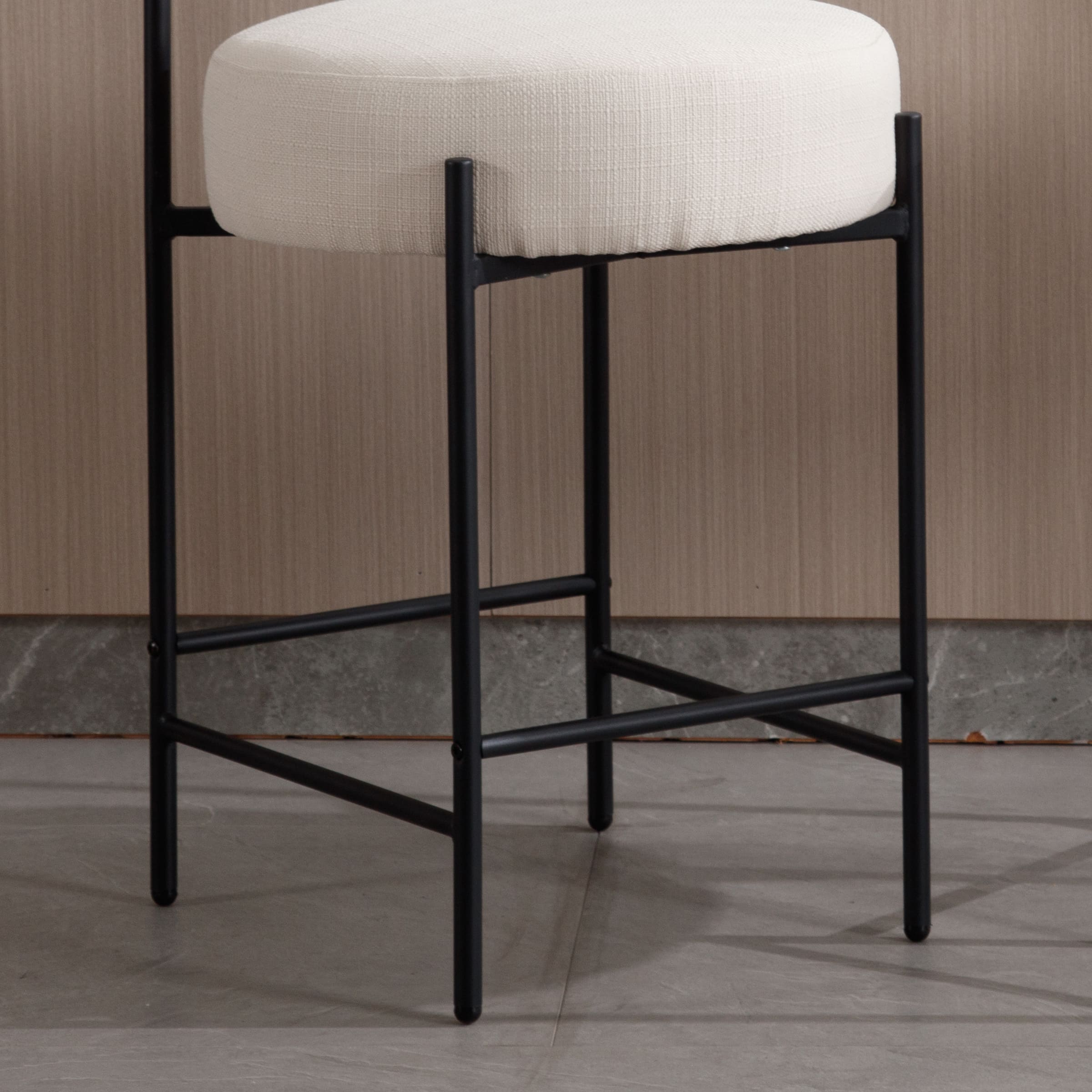 ROCITY 26"H Curved Open Back Counter Stools Set of 2 - 11002CS