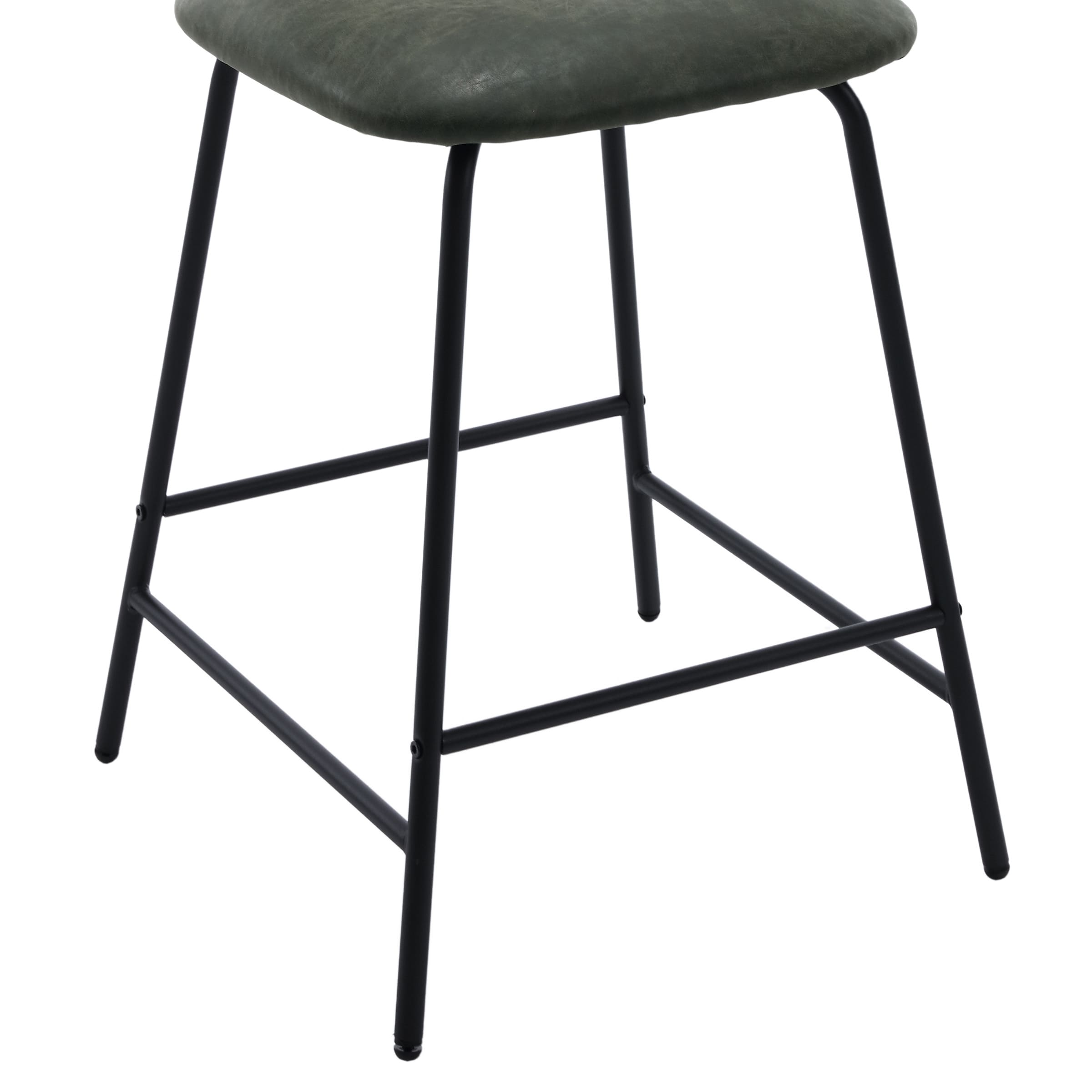 ZH4YOU 26'' Modern Rattan Counter Stools Set of 2 - 5348CS