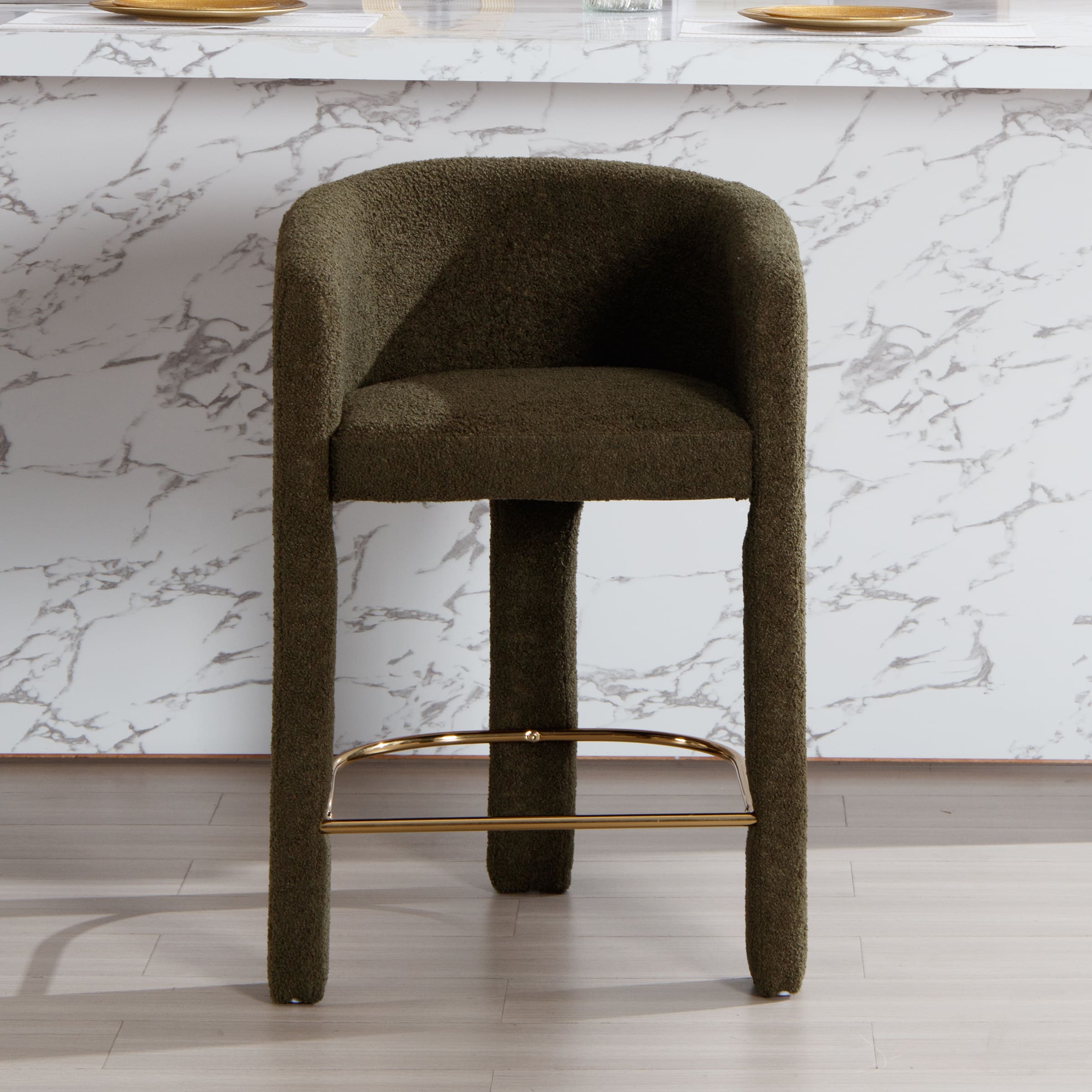 CIMOTA 26"H Barrel Counter Stool 1 PCS - 55012CS