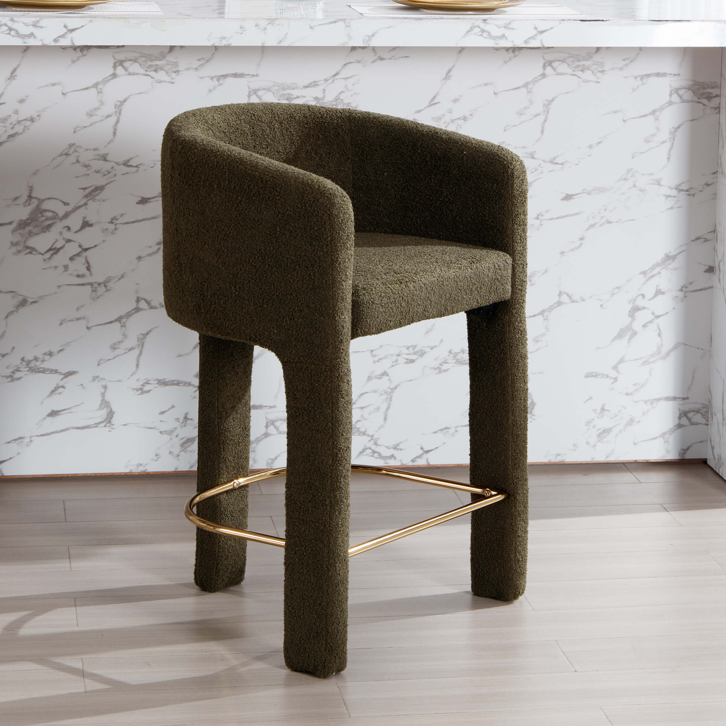 CIMOTA 26"H Barrel Counter Stool 1 PCS - 55012CS