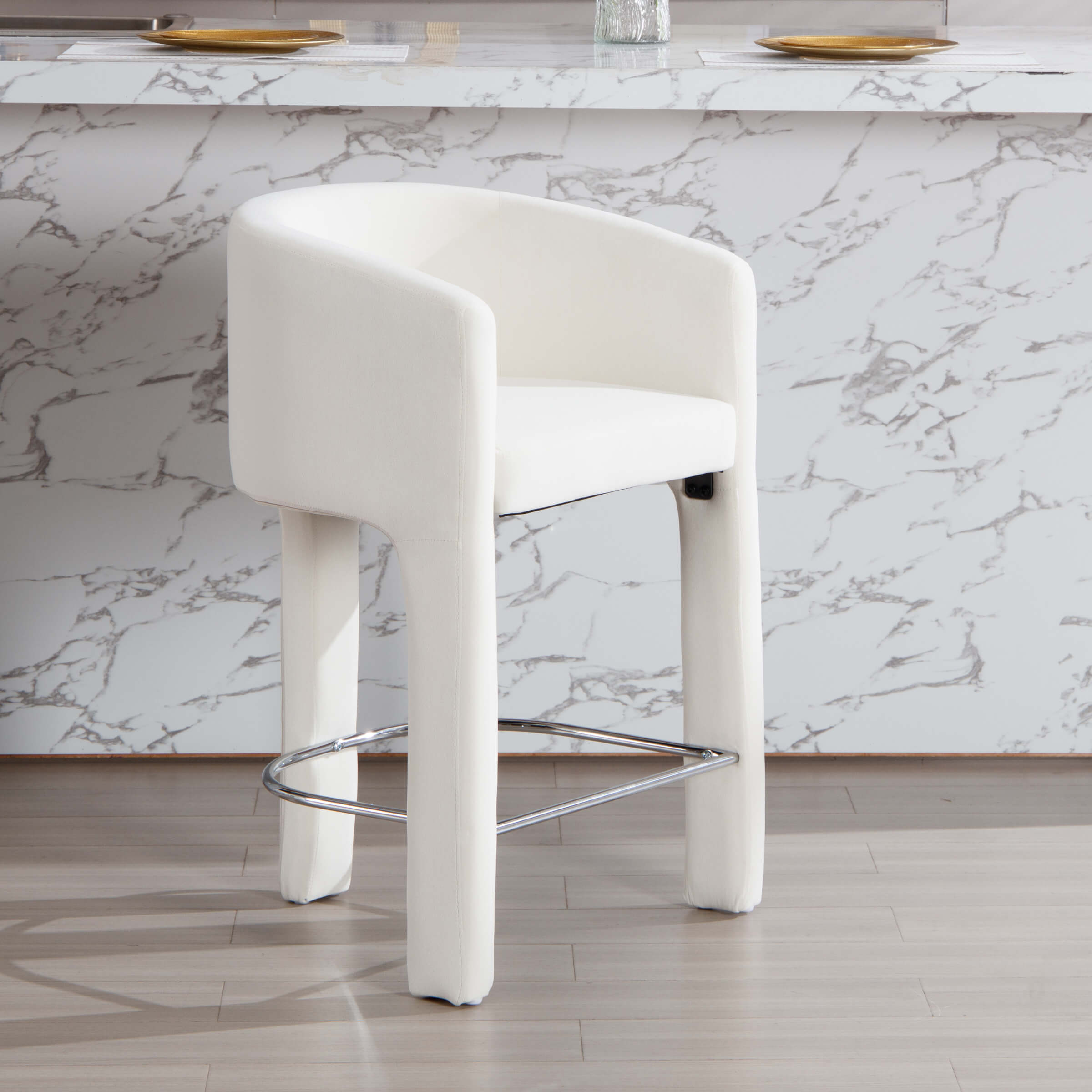 CIMOTA 26"H Barrel Counter Stool 1 PCS - 55012CS