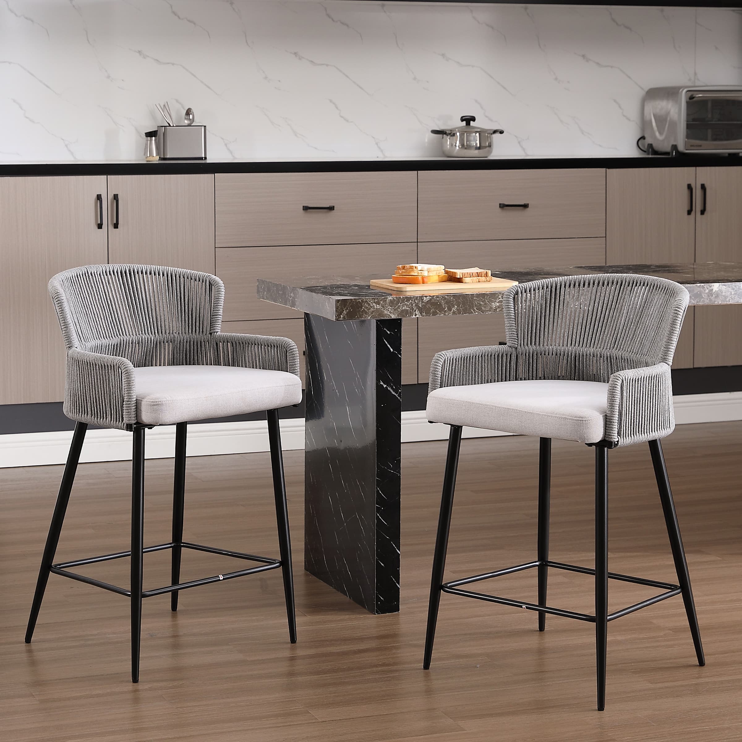 ROCITY 26"H Woven Counter Stools Set of 2 - 24510CS