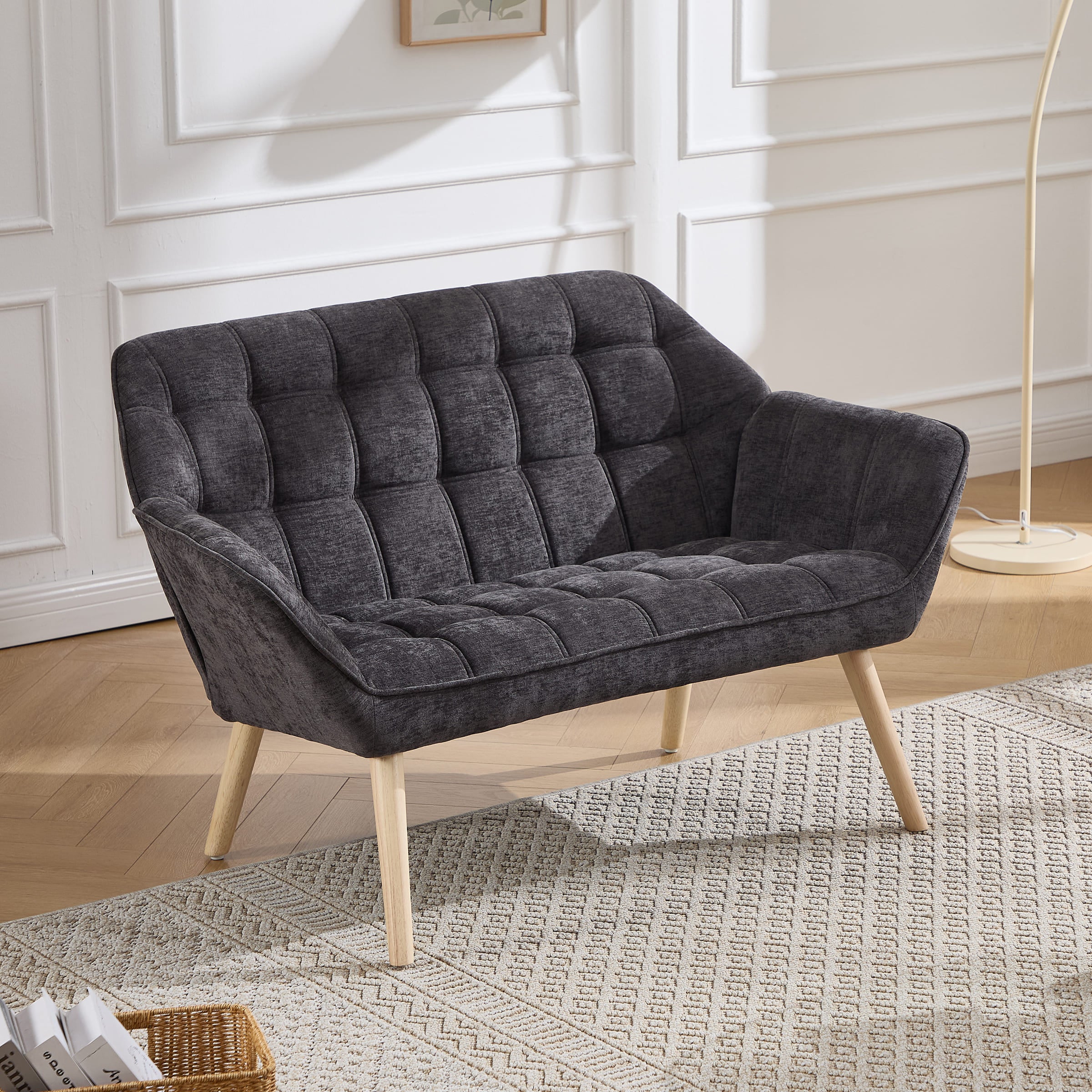 ROCITY 48"W Modern Small Loveseat Sofa - 8904AC