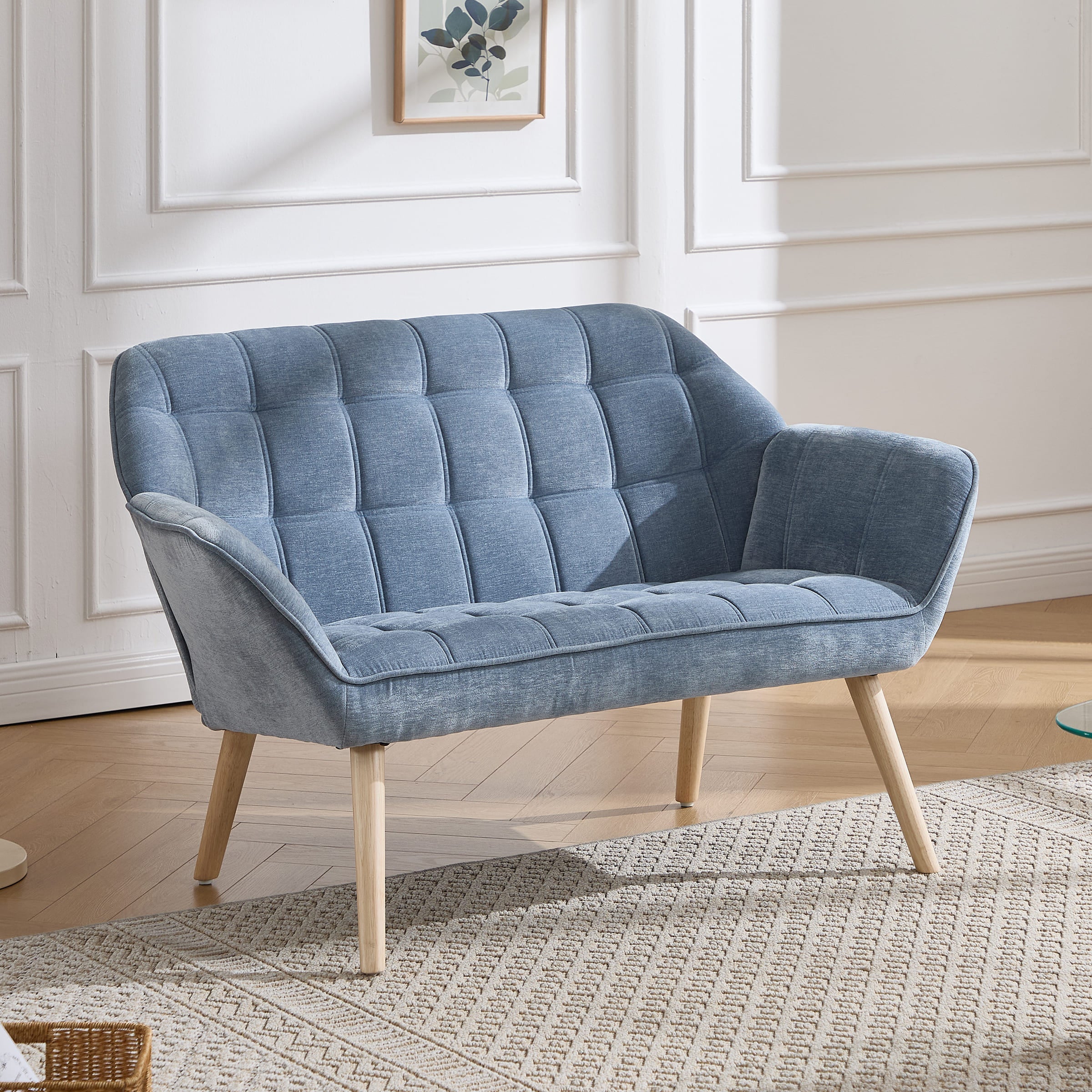 ROCITY 48"W Modern Small Loveseat Sofa - 8904AC