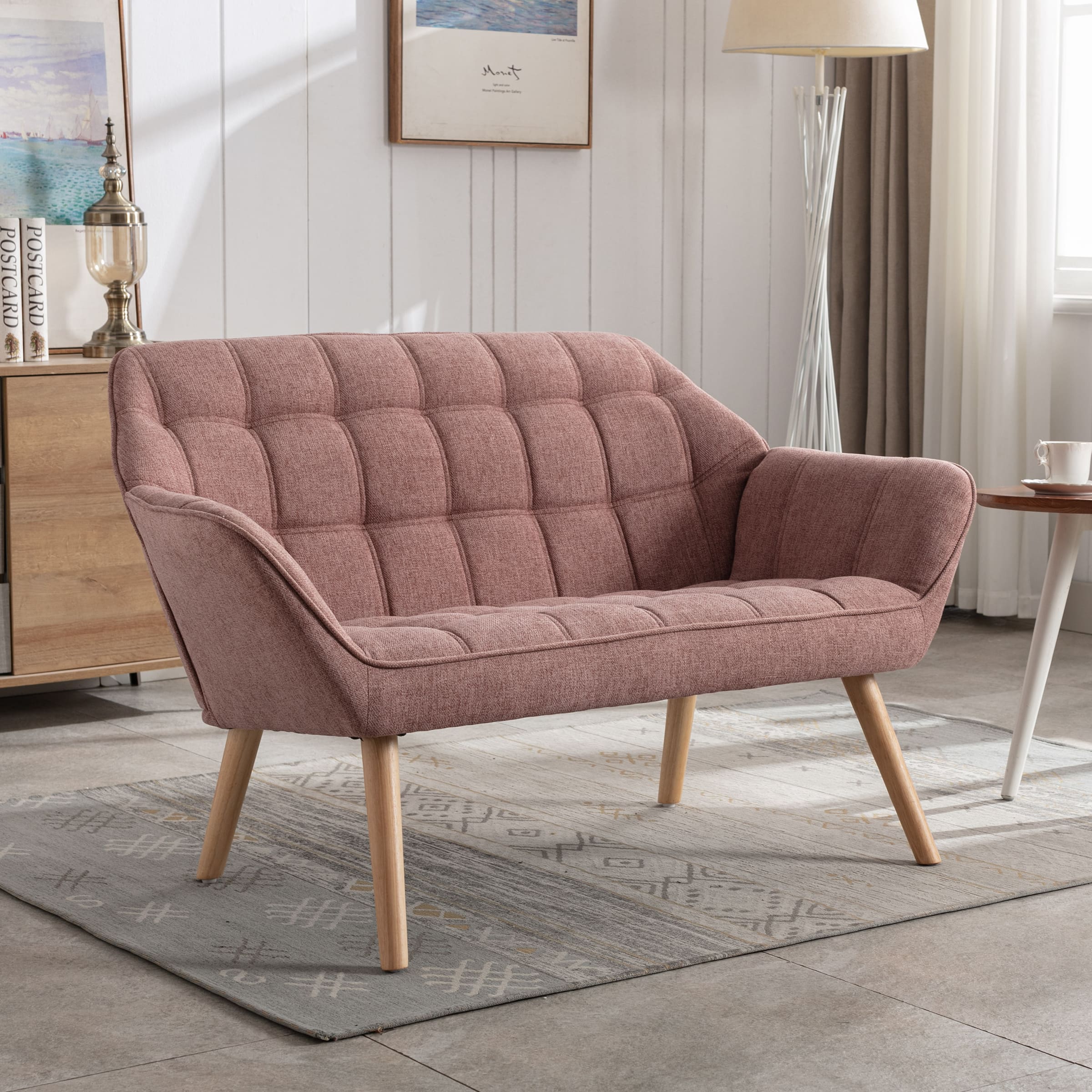 ROCITY 48"W Modern Small Loveseat Sofa - 8904AC