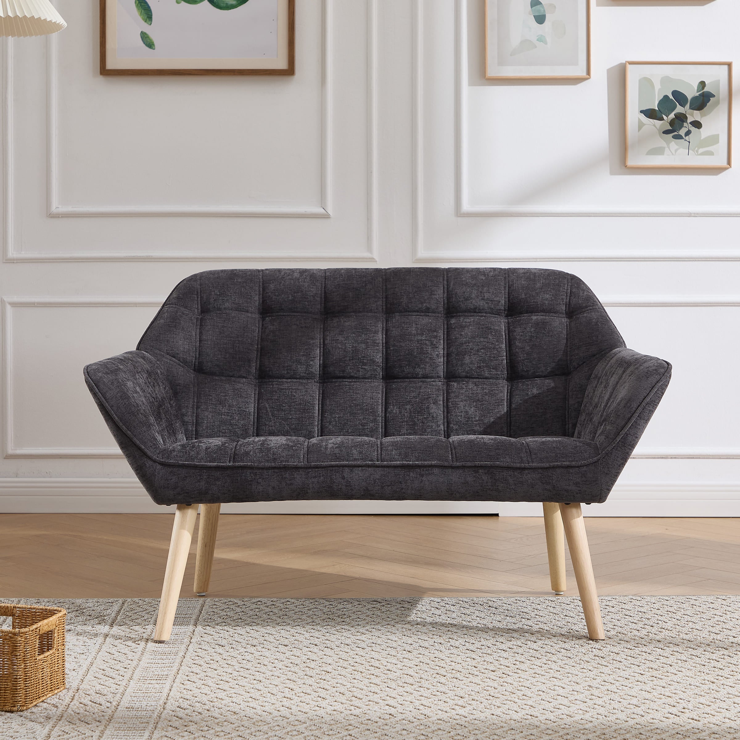 ROCITY 48"W Modern Small Loveseat Sofa - 8904AC