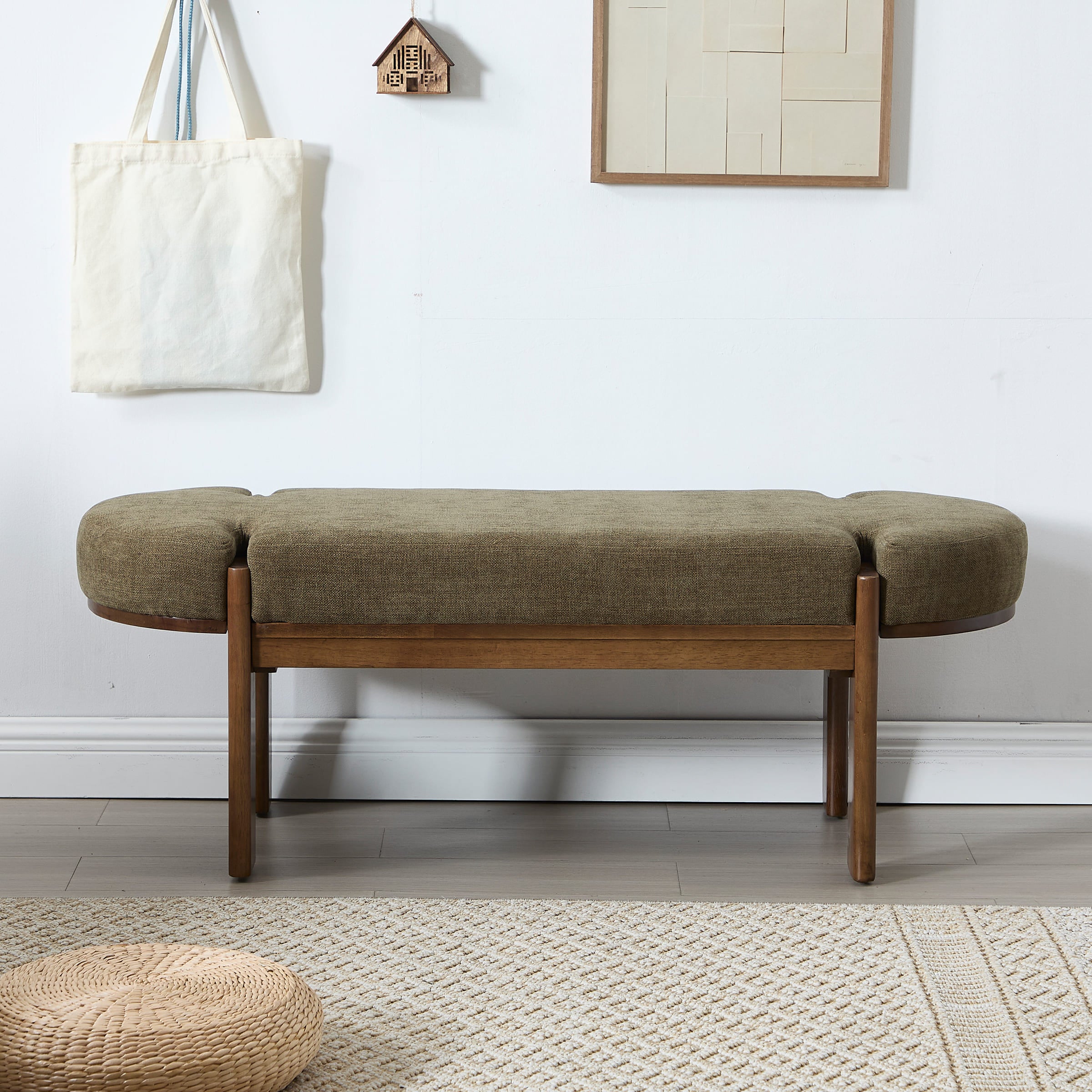 CIMOTA 49 Inch Modern Wood End of Bed Bench - 2656BH