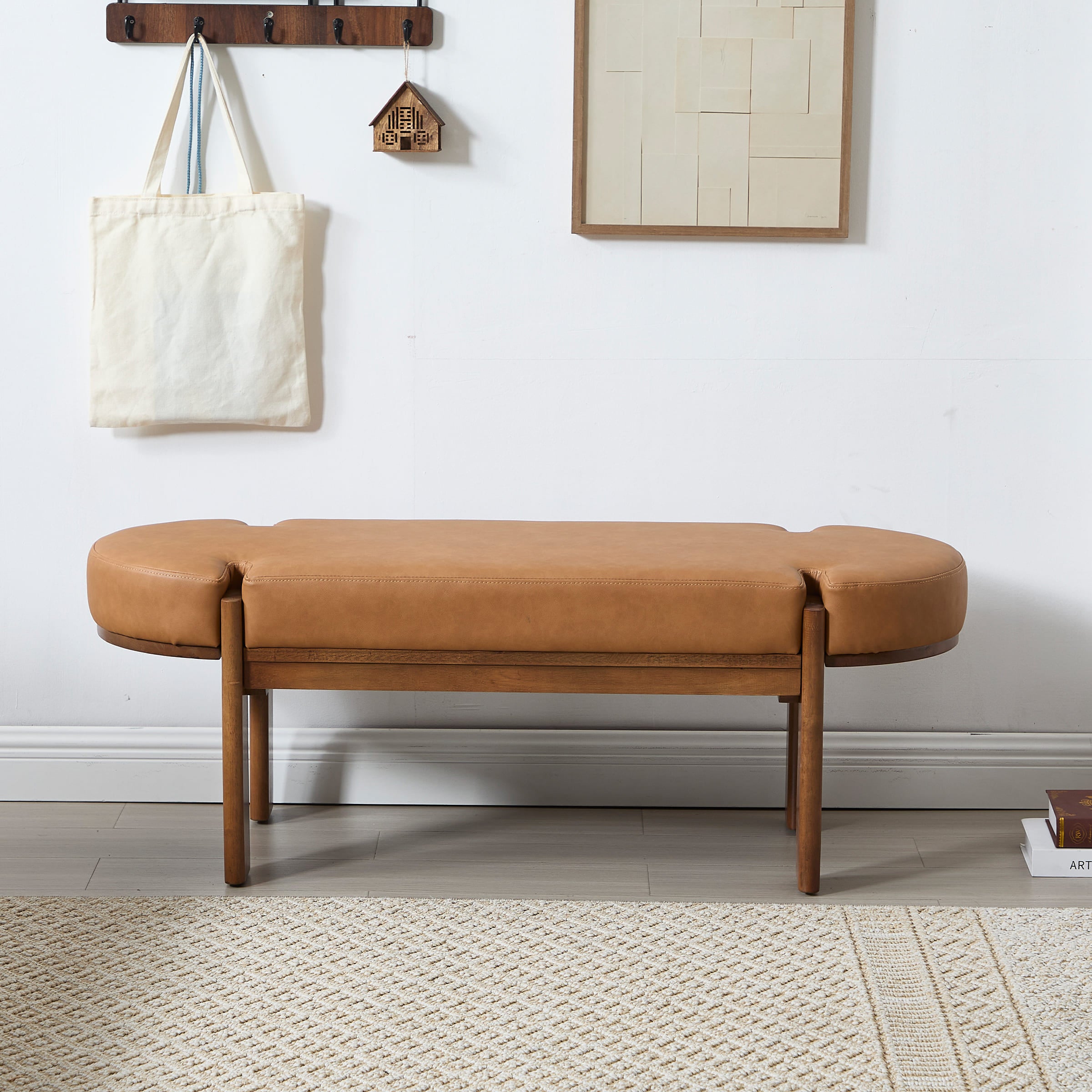 CIMOTA 49 Inch Modern Wood End of Bed Bench - 2656BH