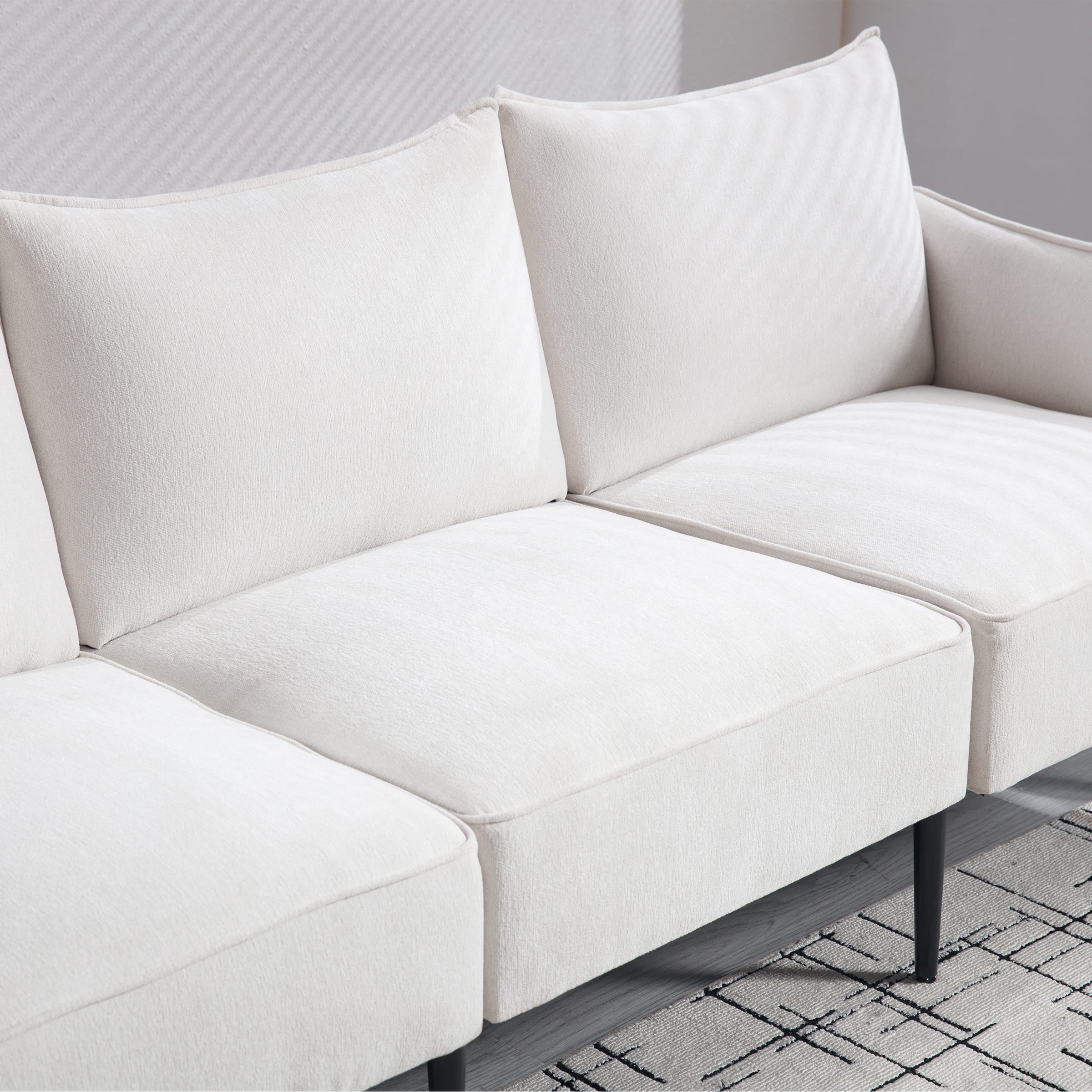 ROCITY 53 Inch Modern Loveseat Sofa with Deep Seats - 3051SF