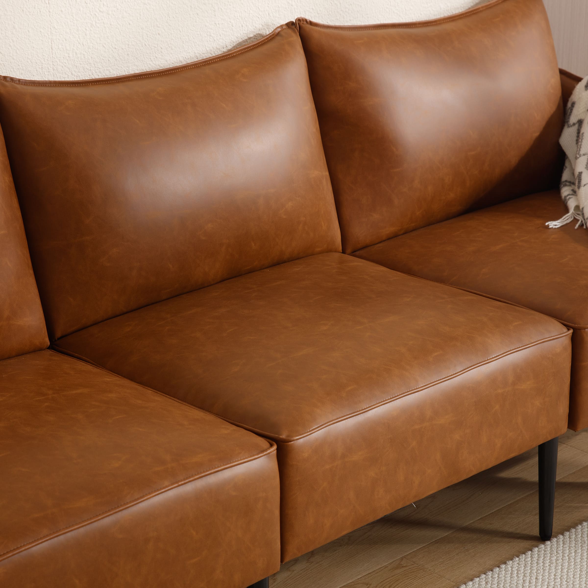 ROCITY 53 Inch Modern Loveseat Sofa with Deep Seats - 3051SF