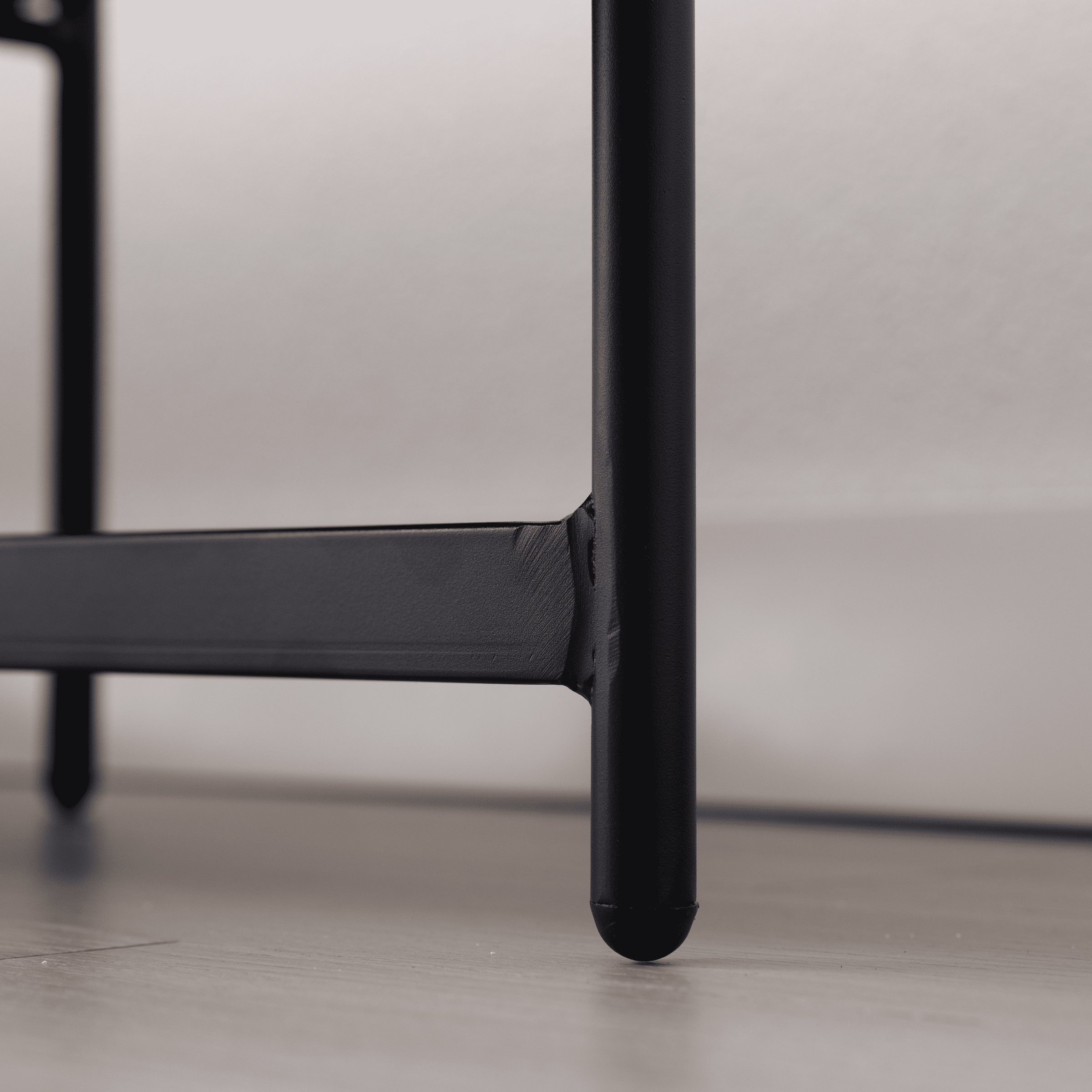 ROCITY 55" Modern Entryway Bench with Black Metal - 1012BH