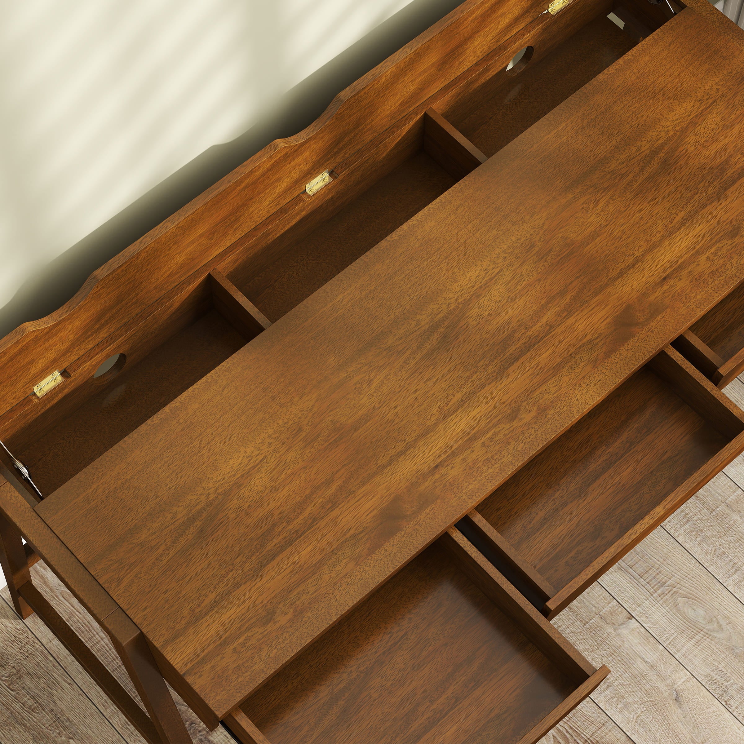 Janoray 59"L Wooden Writing Desk with 3 Drawers - 00006DK