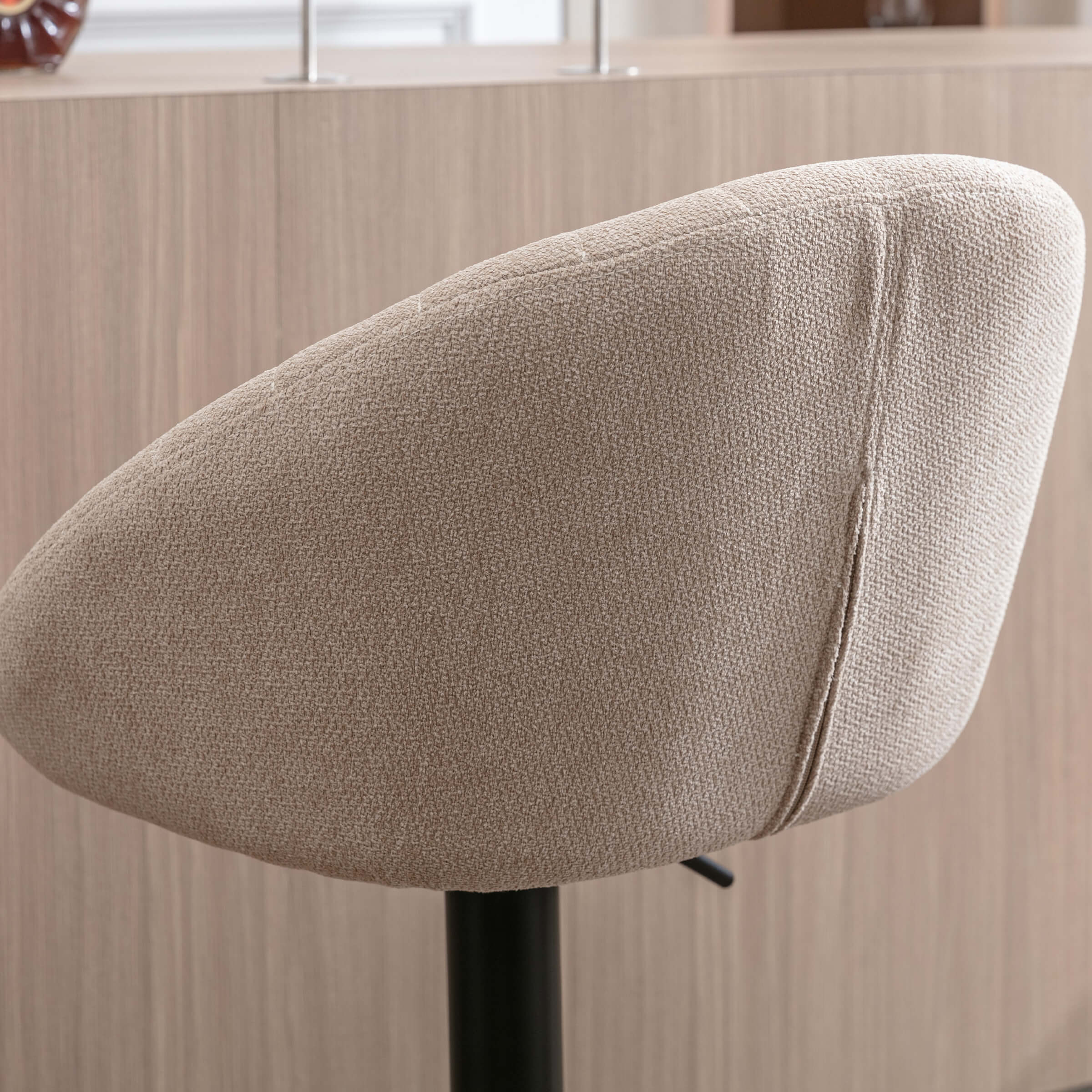 ROCITY Adjustable Swivel Low Back Bar Stools Set of 2 - 90036AB