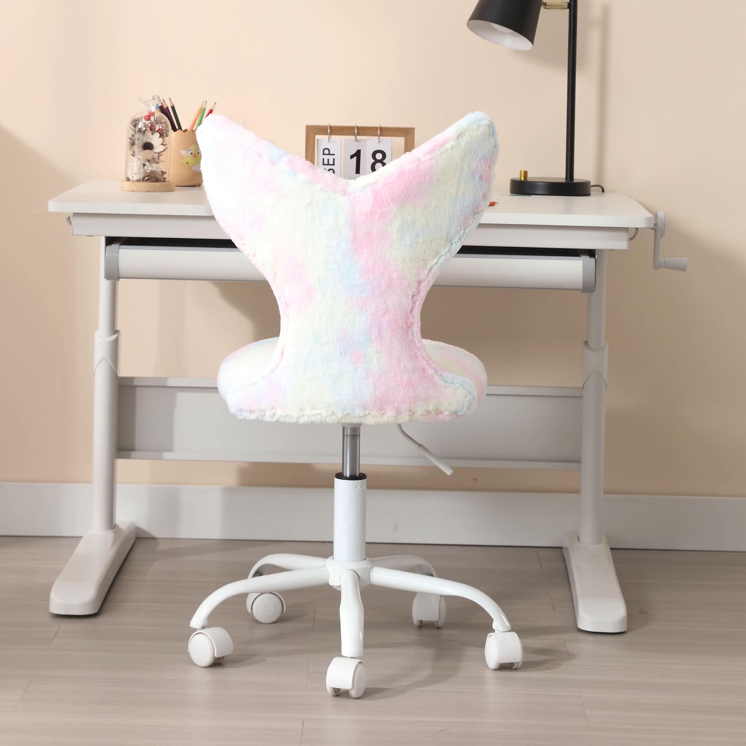 ROCITY Adjustable Swivel Mermaid Back Kids Chair 1 PCS - 1722KC