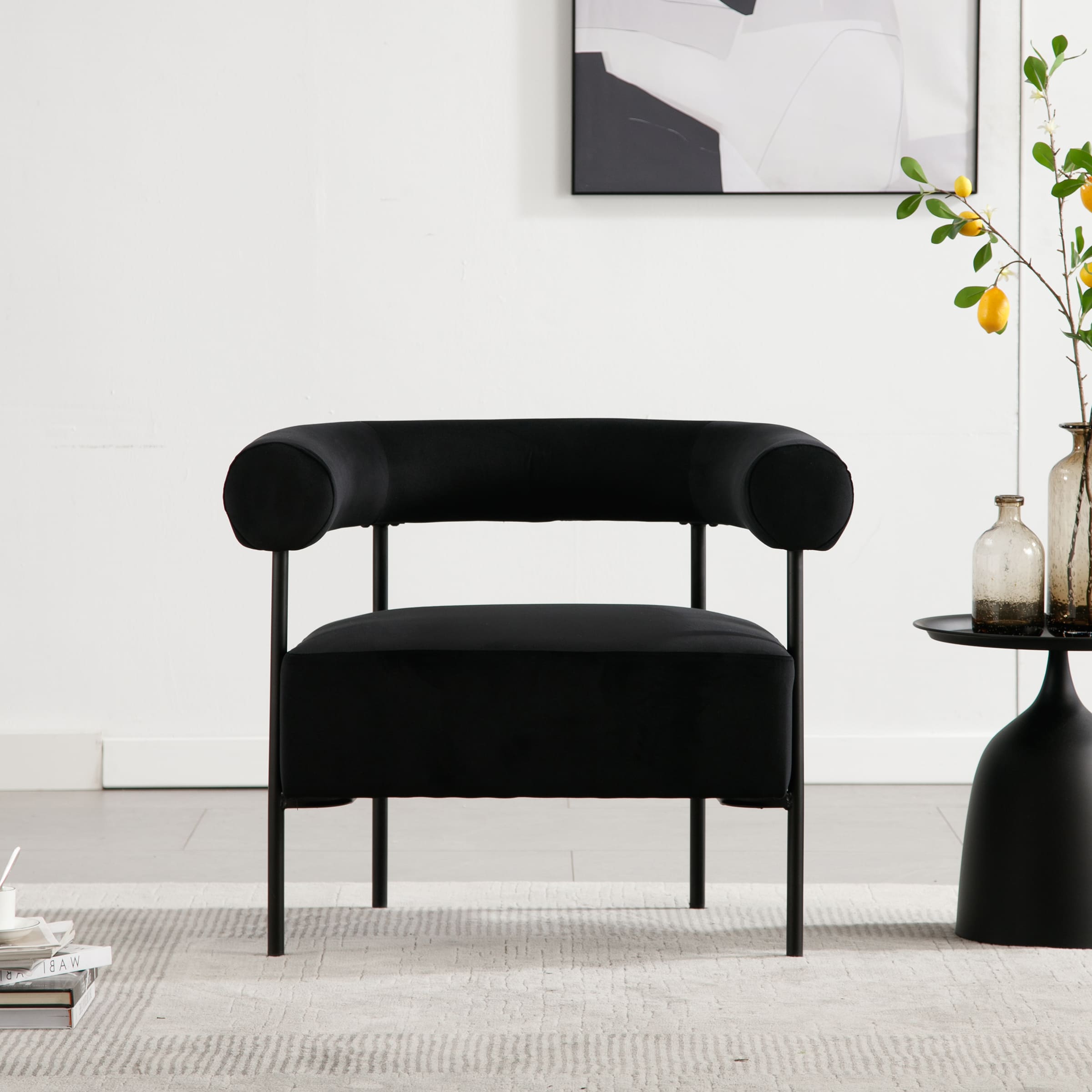 ROCITY C-shaped Back Accent Chair 1 PCS - 10080AC