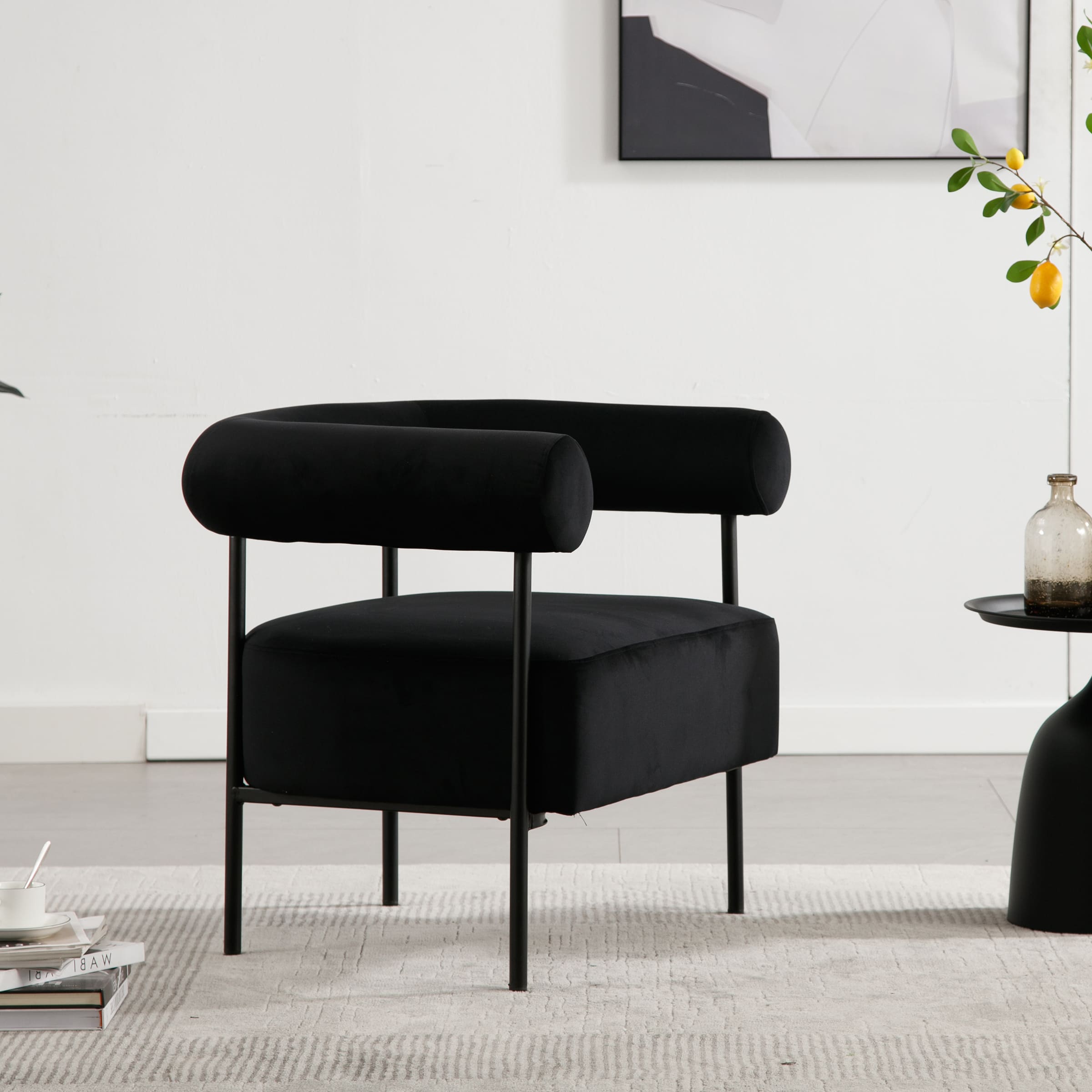 ROCITY C-shaped Back Accent Chair 1 PCS - 10080AC