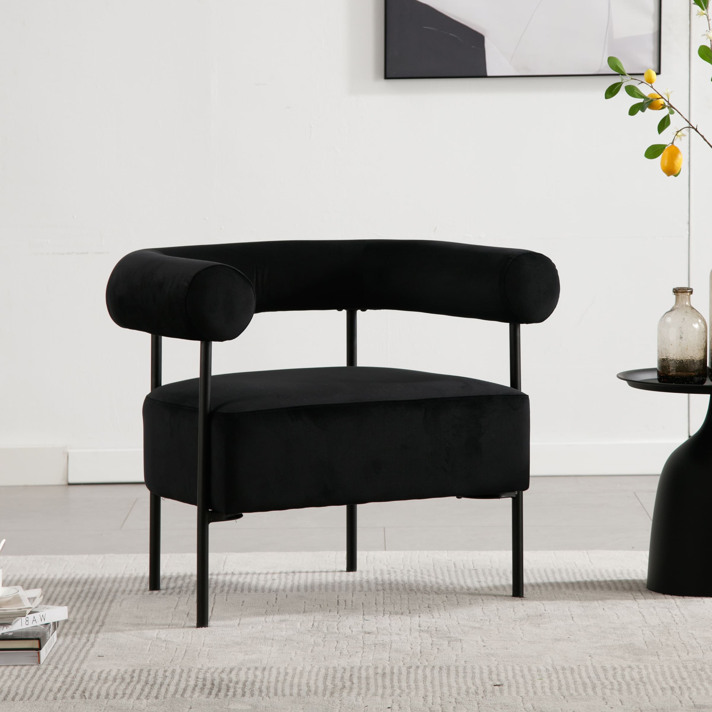 ROCITY C-shaped Back Accent Chair 1 PCS - 10080AC
