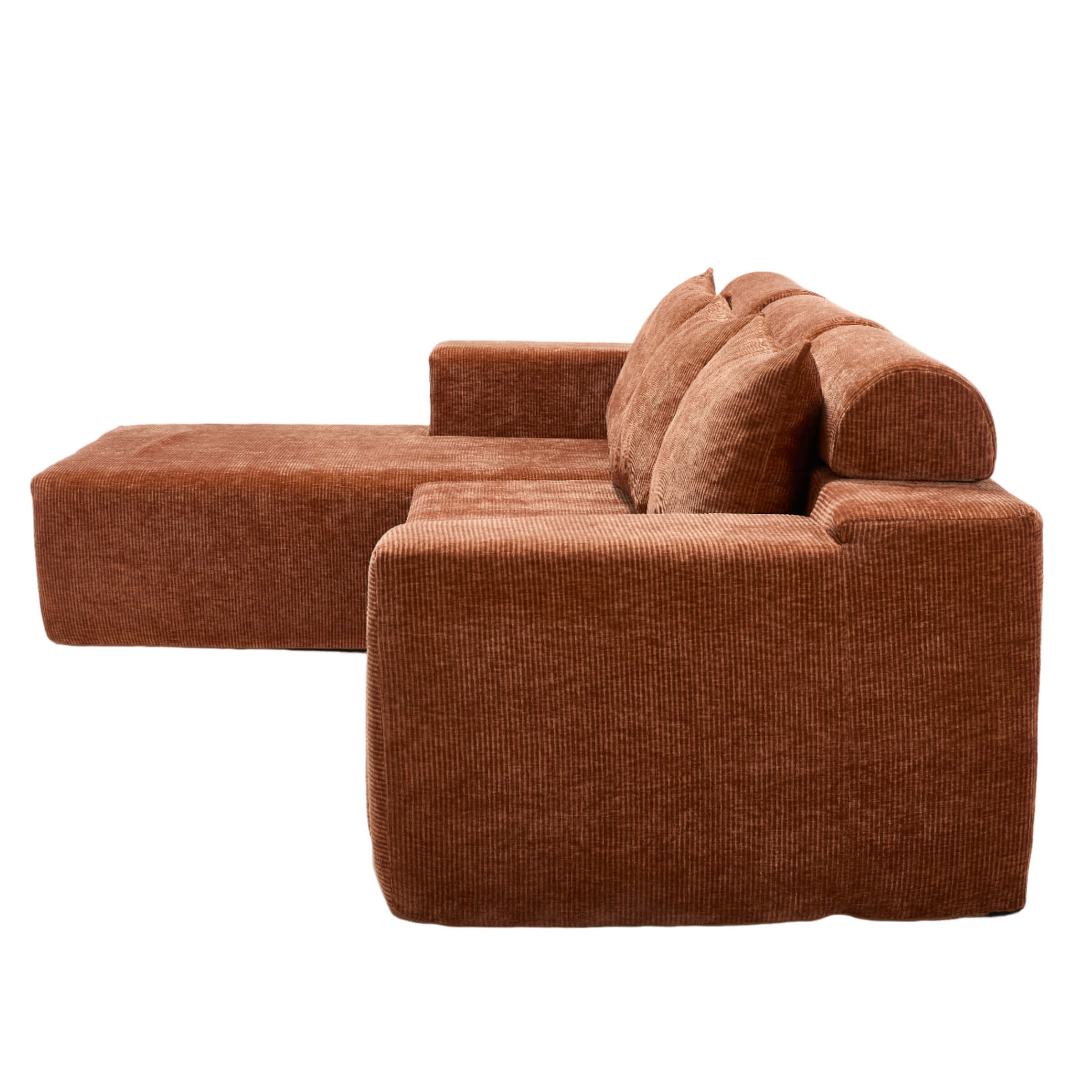 ROCITY Chenille Cloud Couch L-Shaped Sofa with Left Chaise - XXX20SF