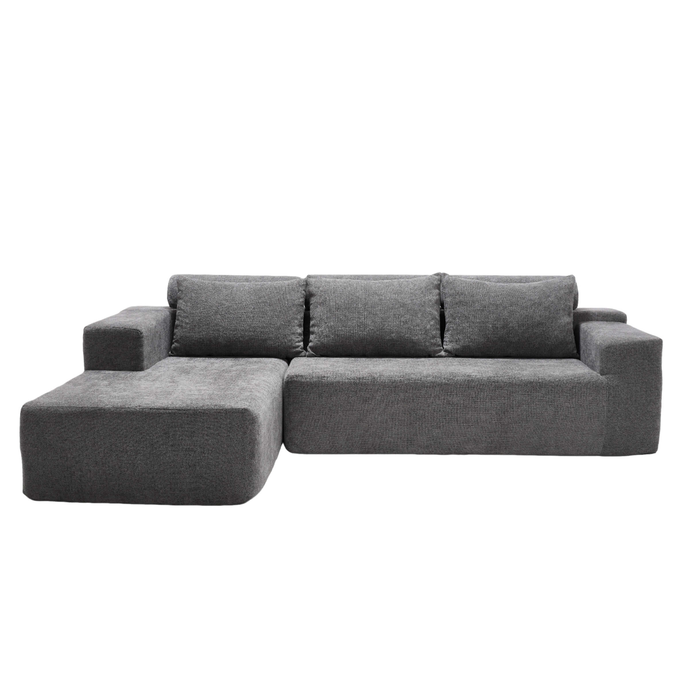 ROCITY Chenille Cloud Couch L-Shaped Sofa with Left Chaise - XXX20SF