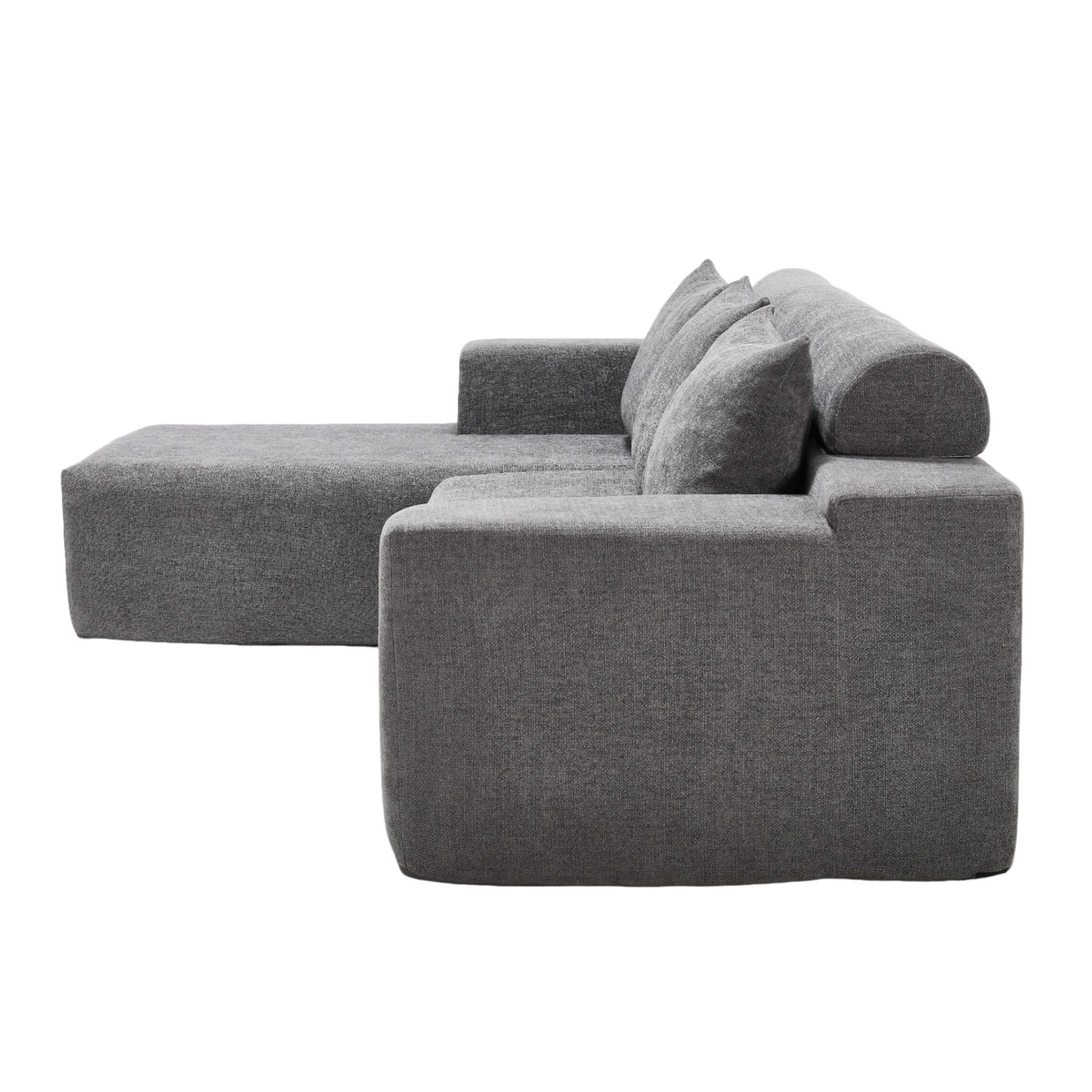 ROCITY Chenille Cloud Couch L-Shaped Sofa with Left Chaise - XXX20SF