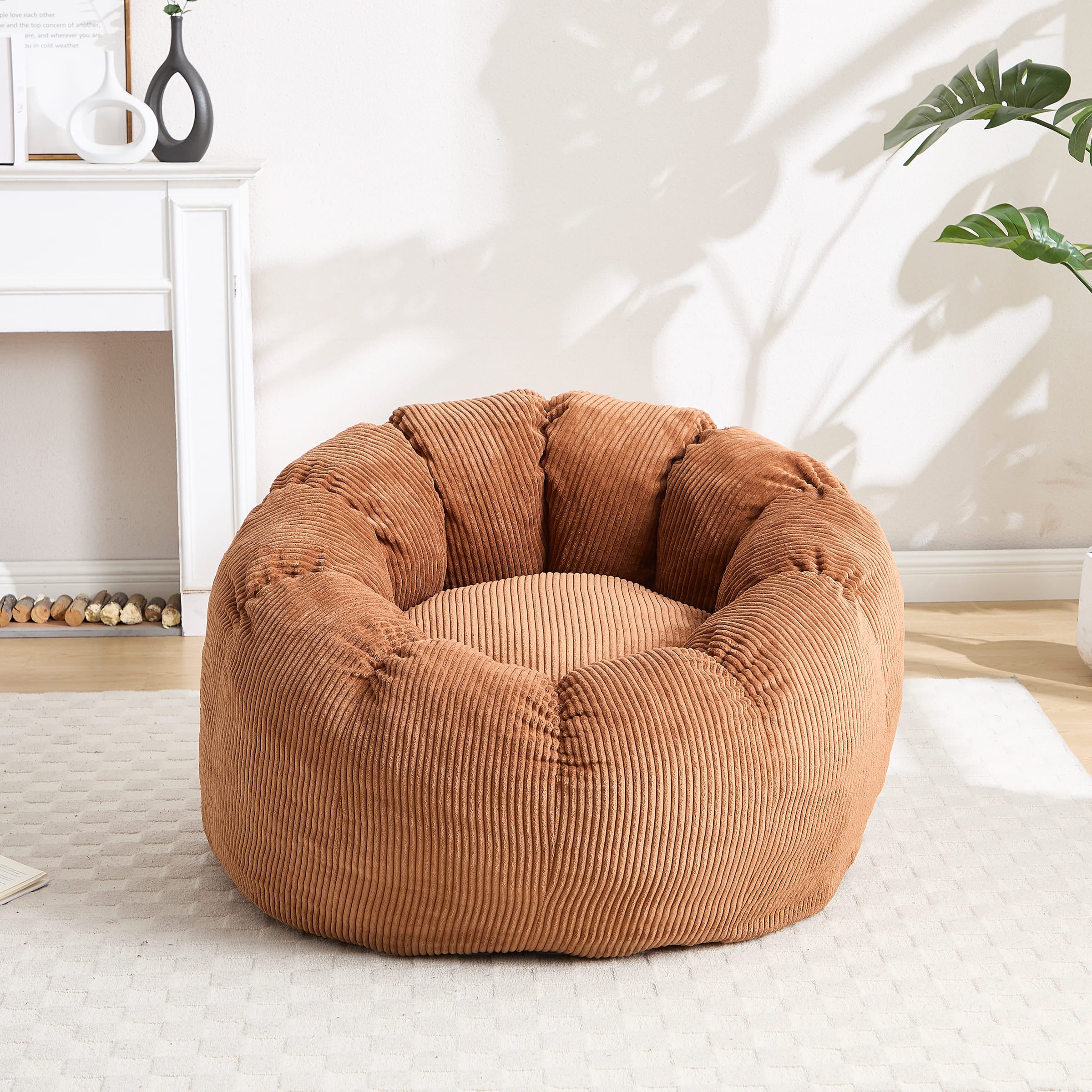 ROCITY Corduroy Bean Bag Chair Sofa - XXX22SF