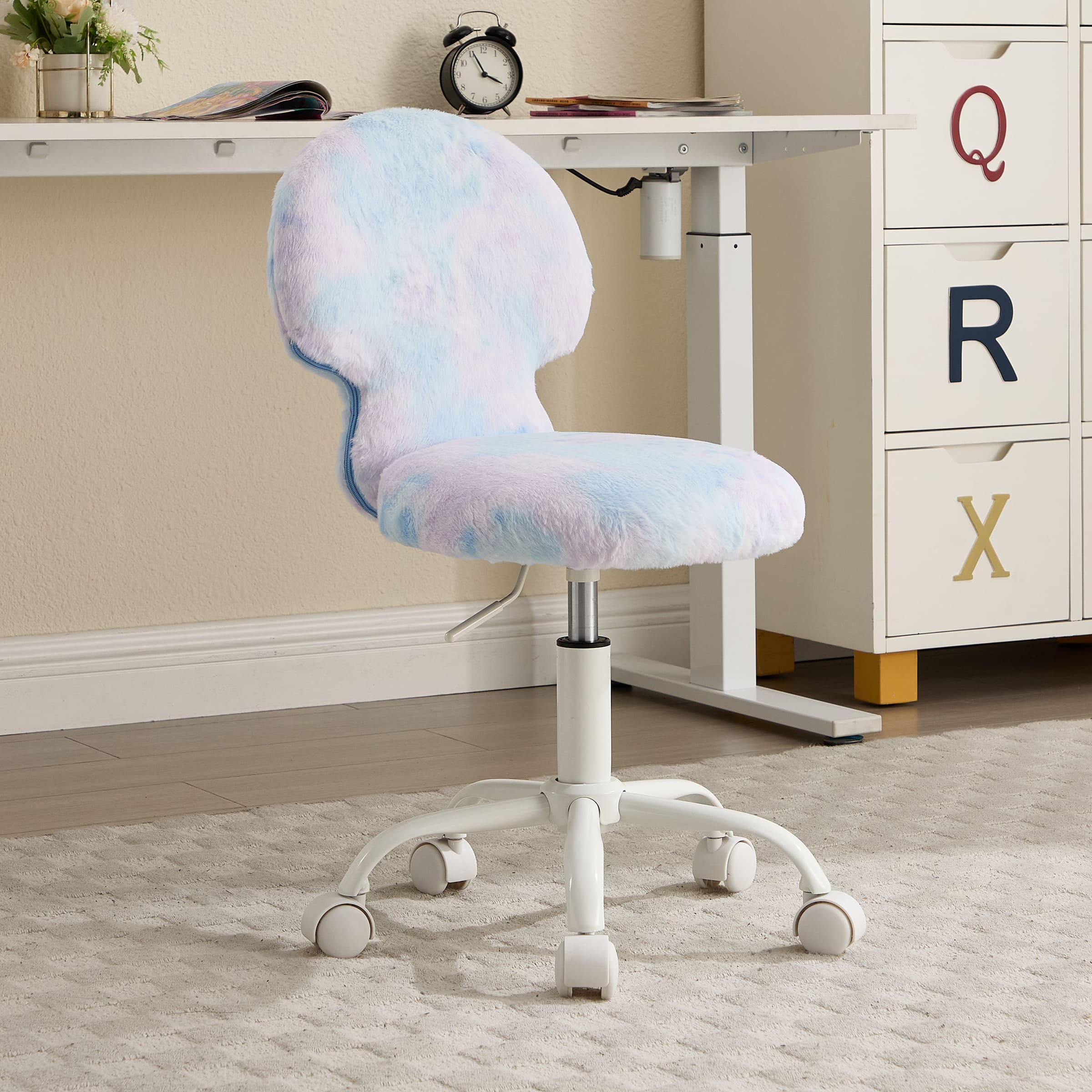 ROCITY Cute Mushroom Ear Backrest Kids Desk Chairs - 4009KC