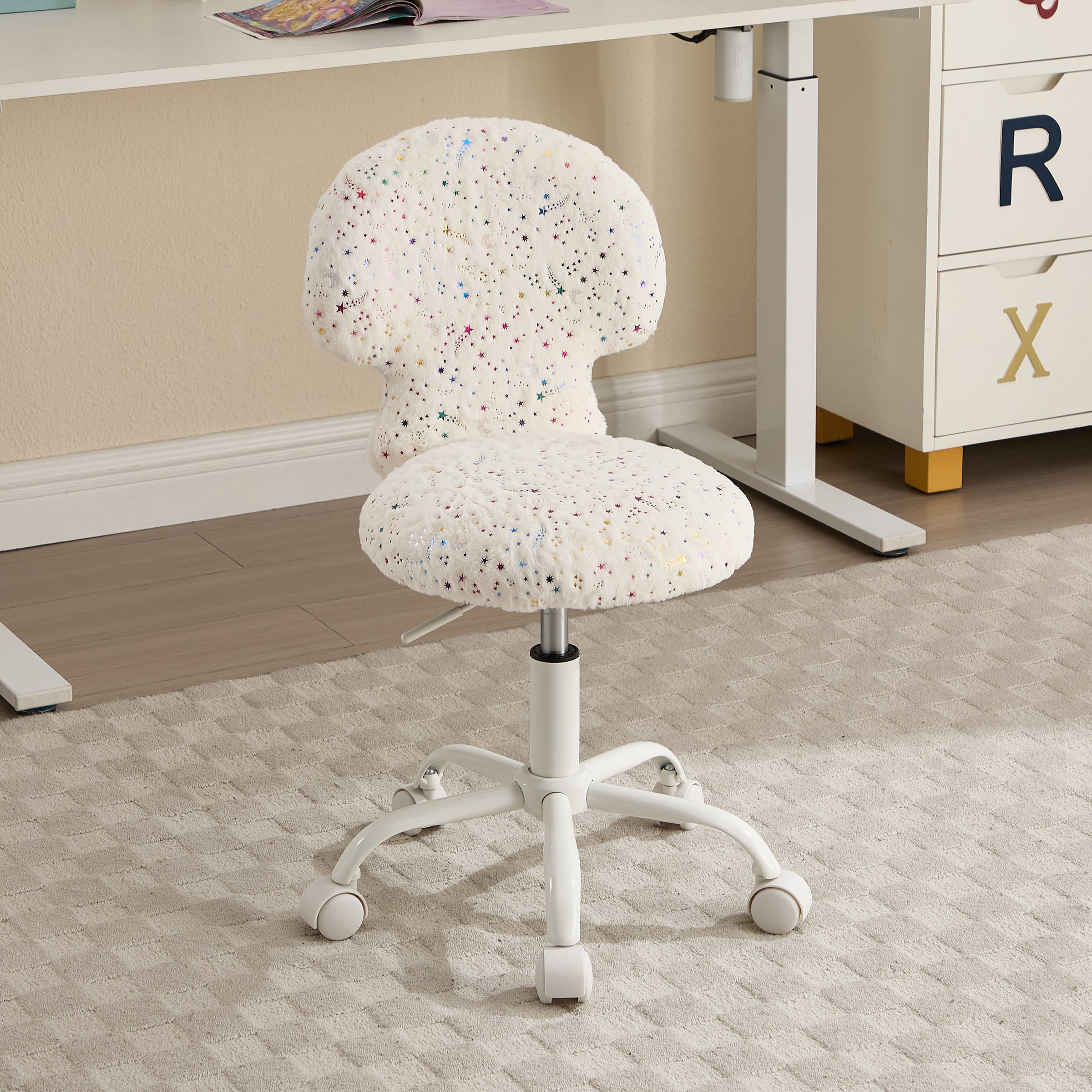 ROCITY Cute Mushroom Ear Backrest Kids Desk Chairs - 4009KC