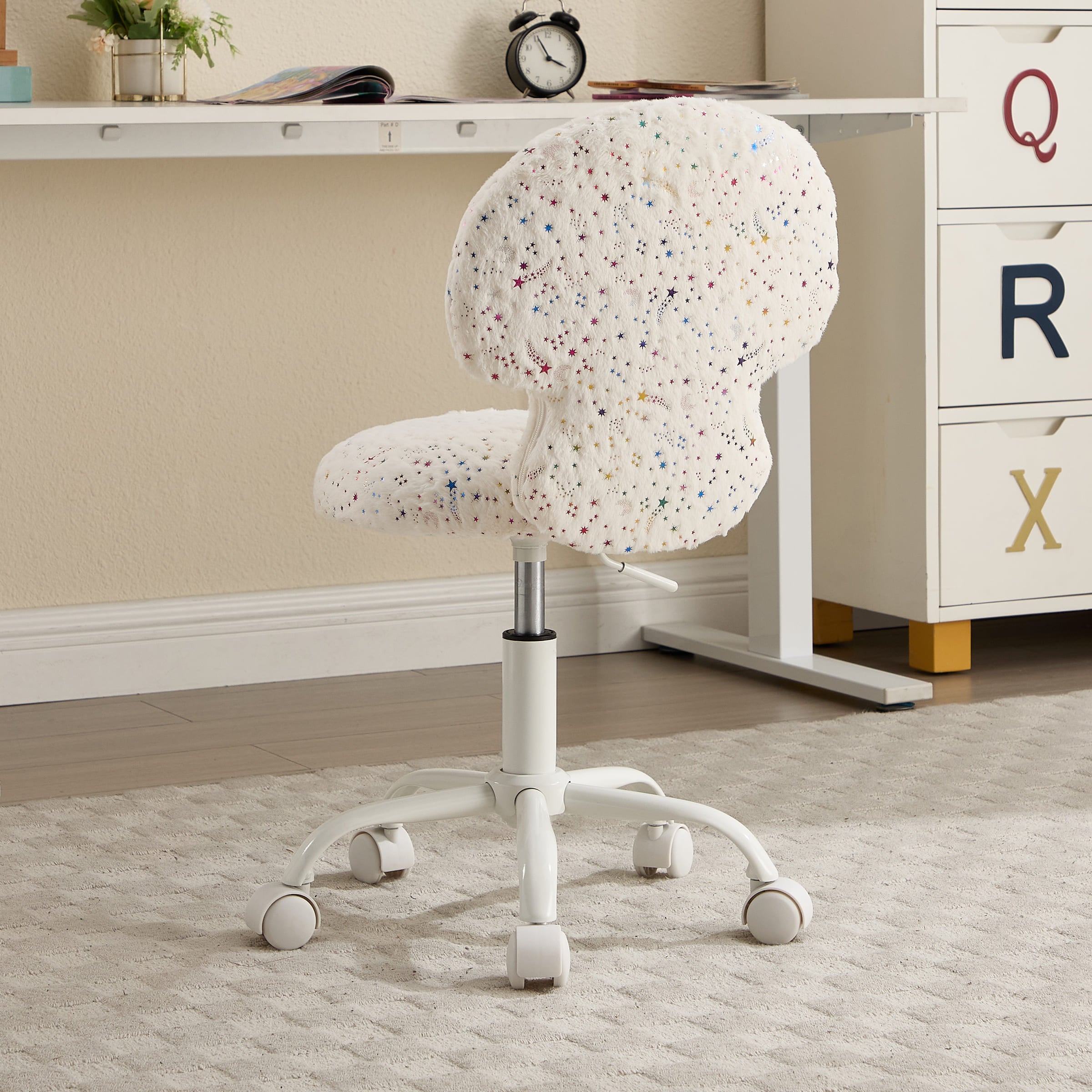 ROCITY Cute Mushroom Ear Backrest Kids Desk Chairs - 4009KC