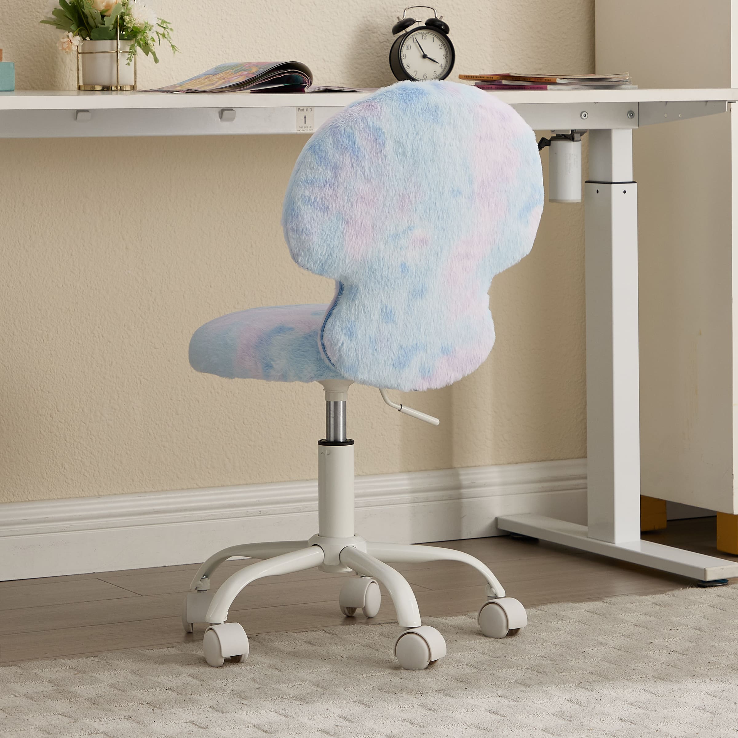 ROCITY Cute Mushroom Ear Backrest Kids Desk Chairs - 4009KC