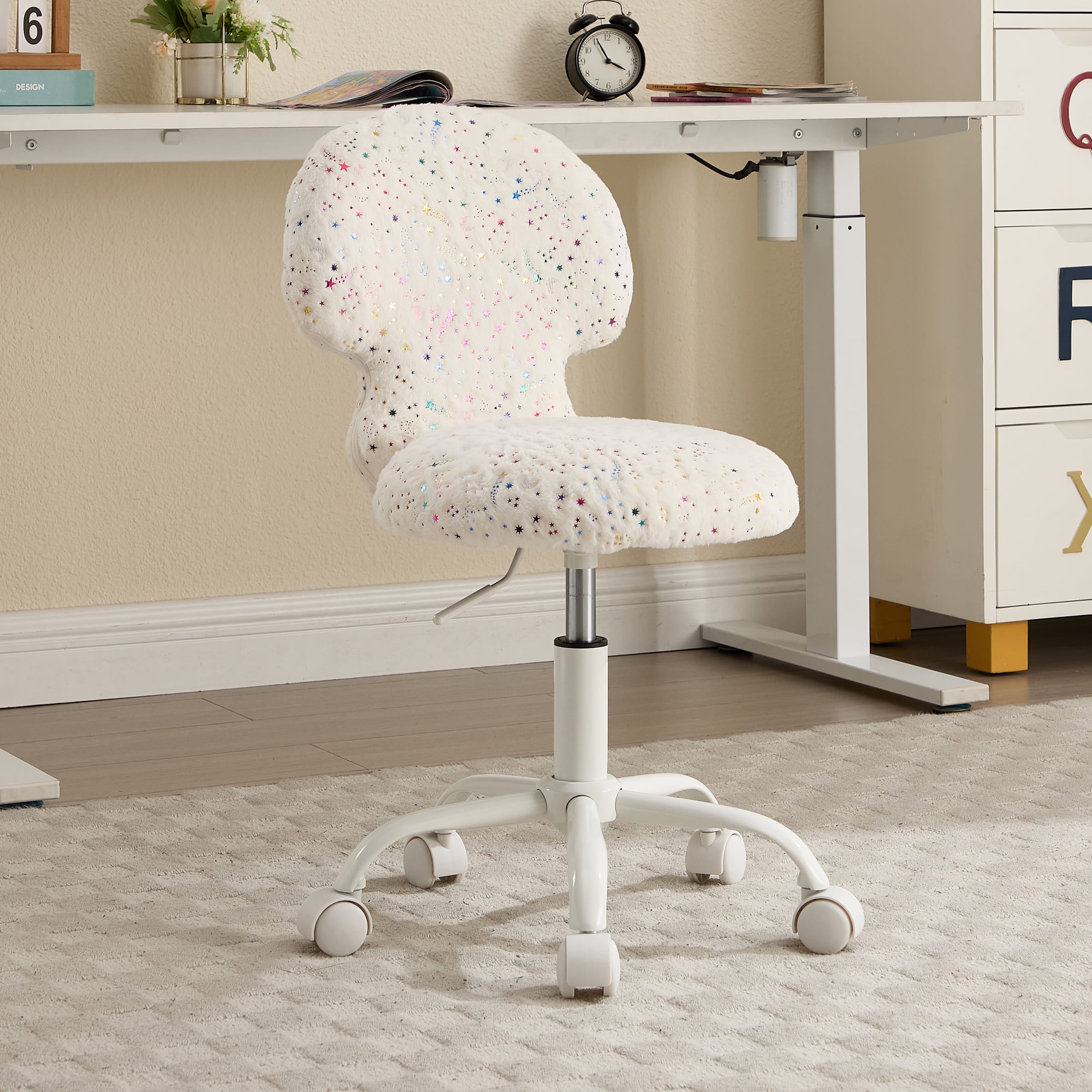 ROCITY Cute Mushroom Ear Backrest Kids Desk Chairs - 4009KC