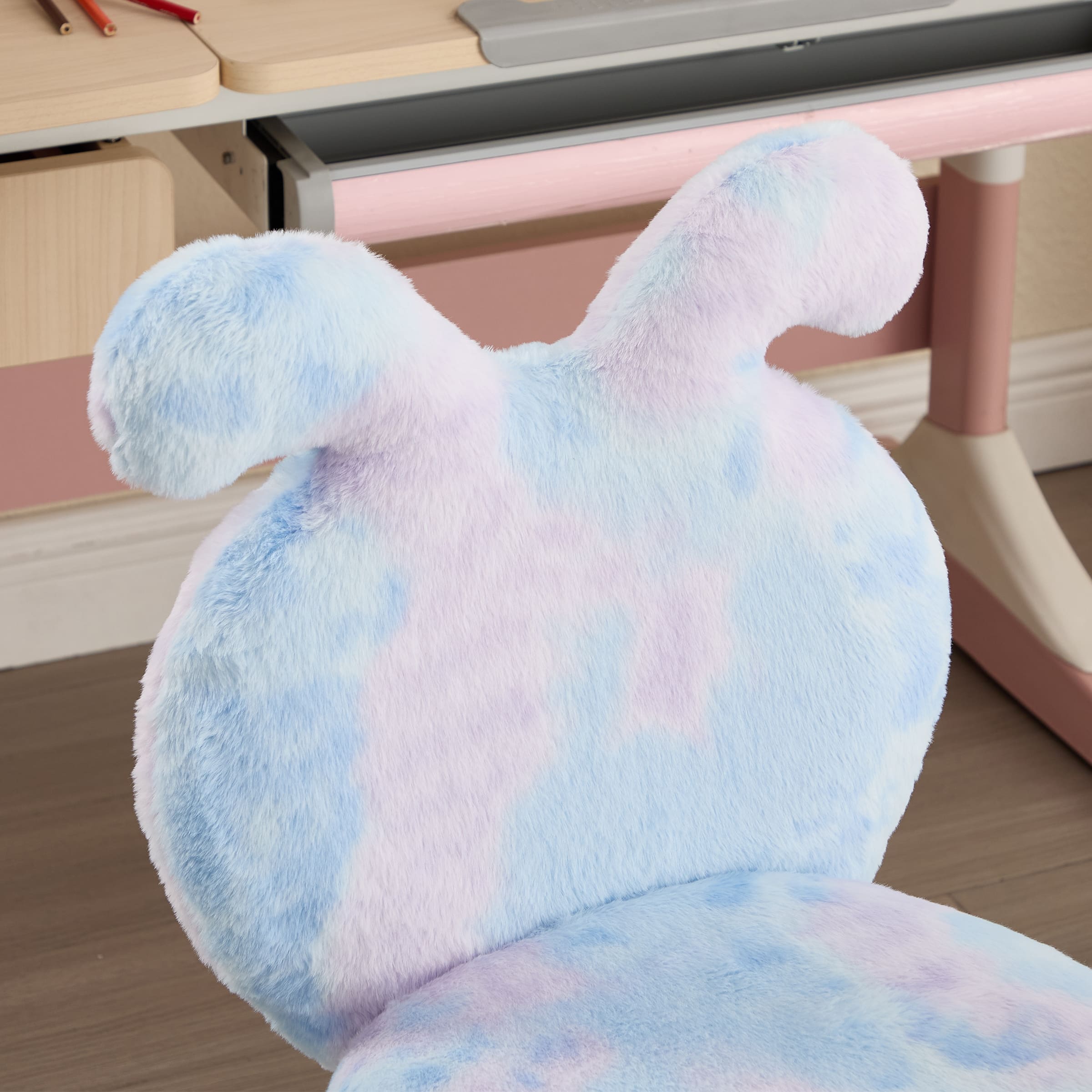 ROCITY Cute Bunny Ear Backrest Kids Desk Chairs - 4001KC