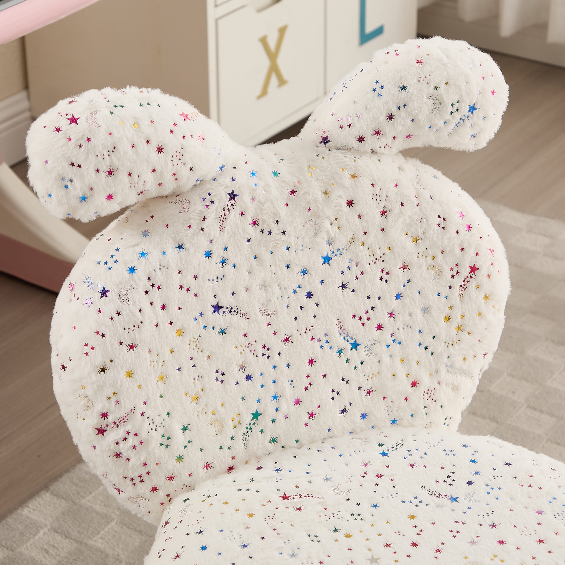 ROCITY Cute Bunny Ear Backrest Kids Desk Chairs - 4001KC