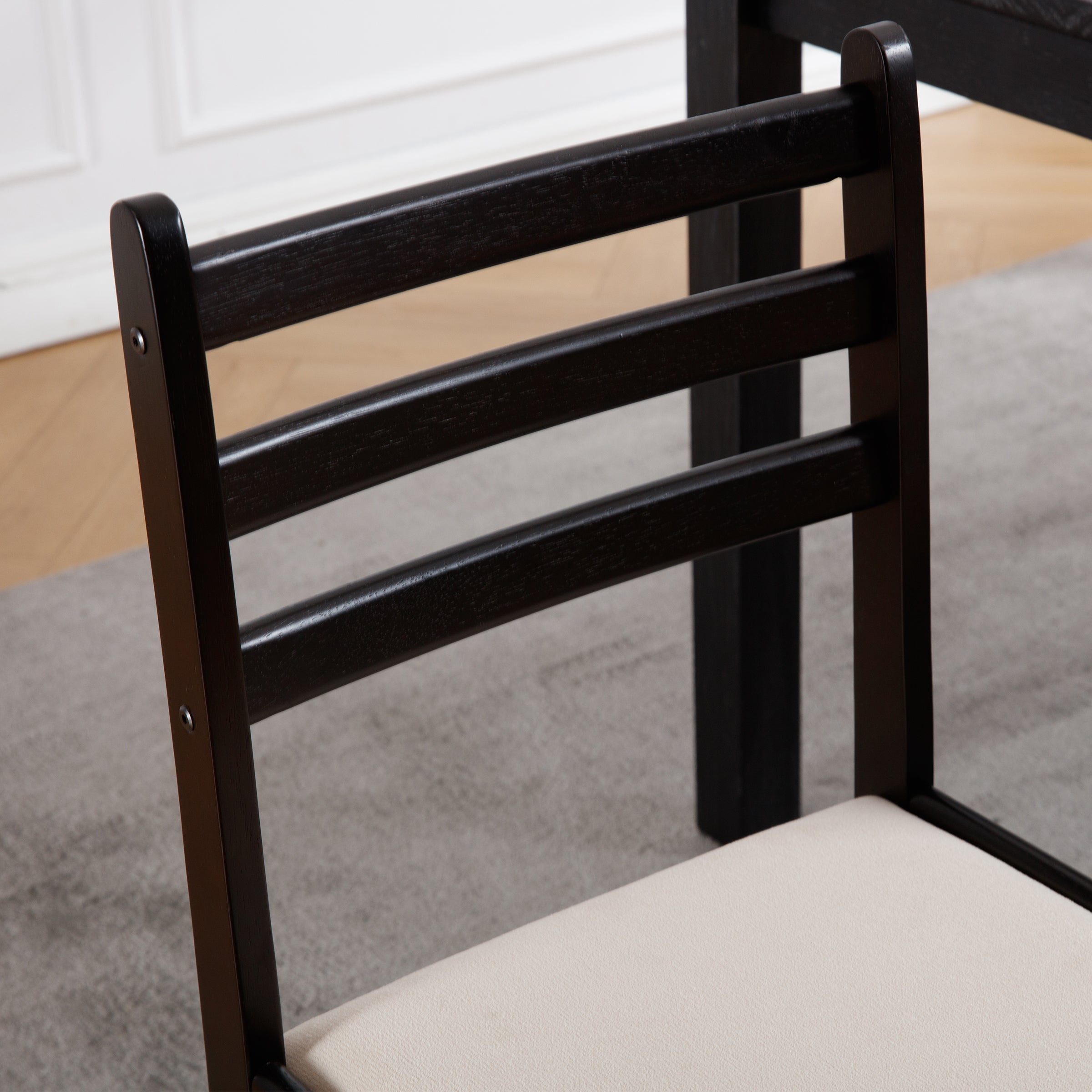 ROCITY Farmhouse Armless Wooden Dining Chairs Set of 2 - 4112DC