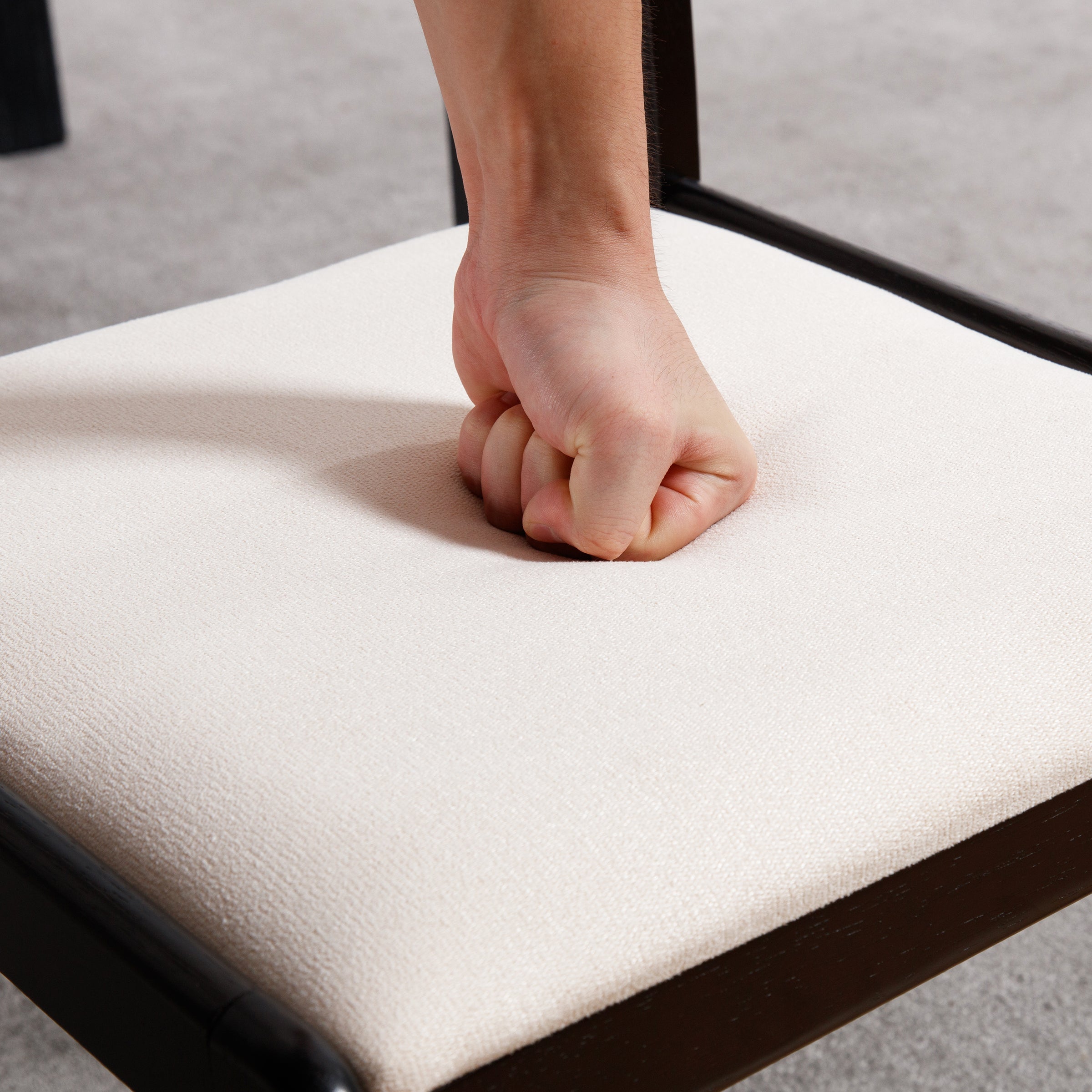 ROCITY Farmhouse Armless Wooden Dining Chairs Set of 2 - 4112DC