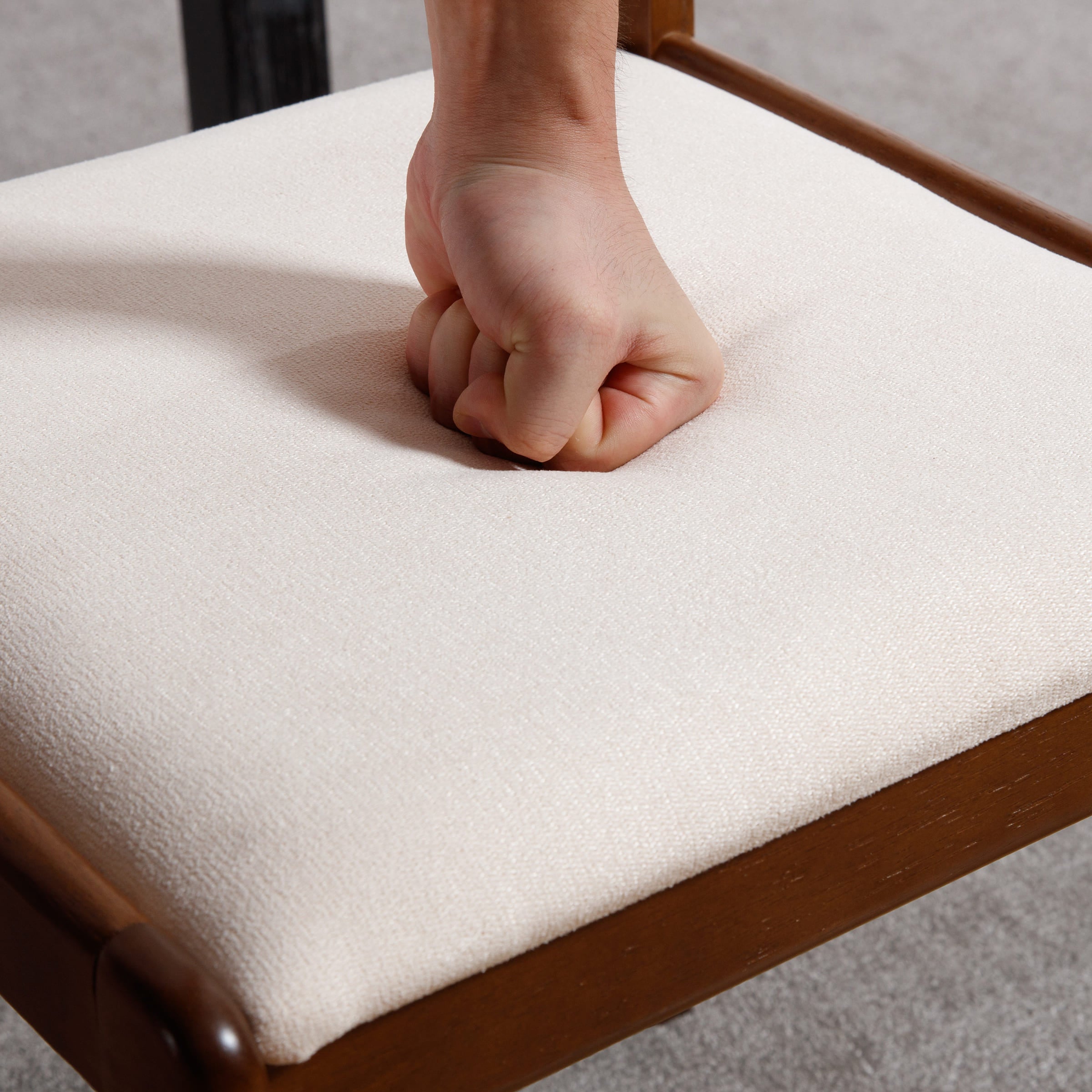 ROCITY Farmhouse Armless Wooden Dining Chairs Set of 2 - 4112DC