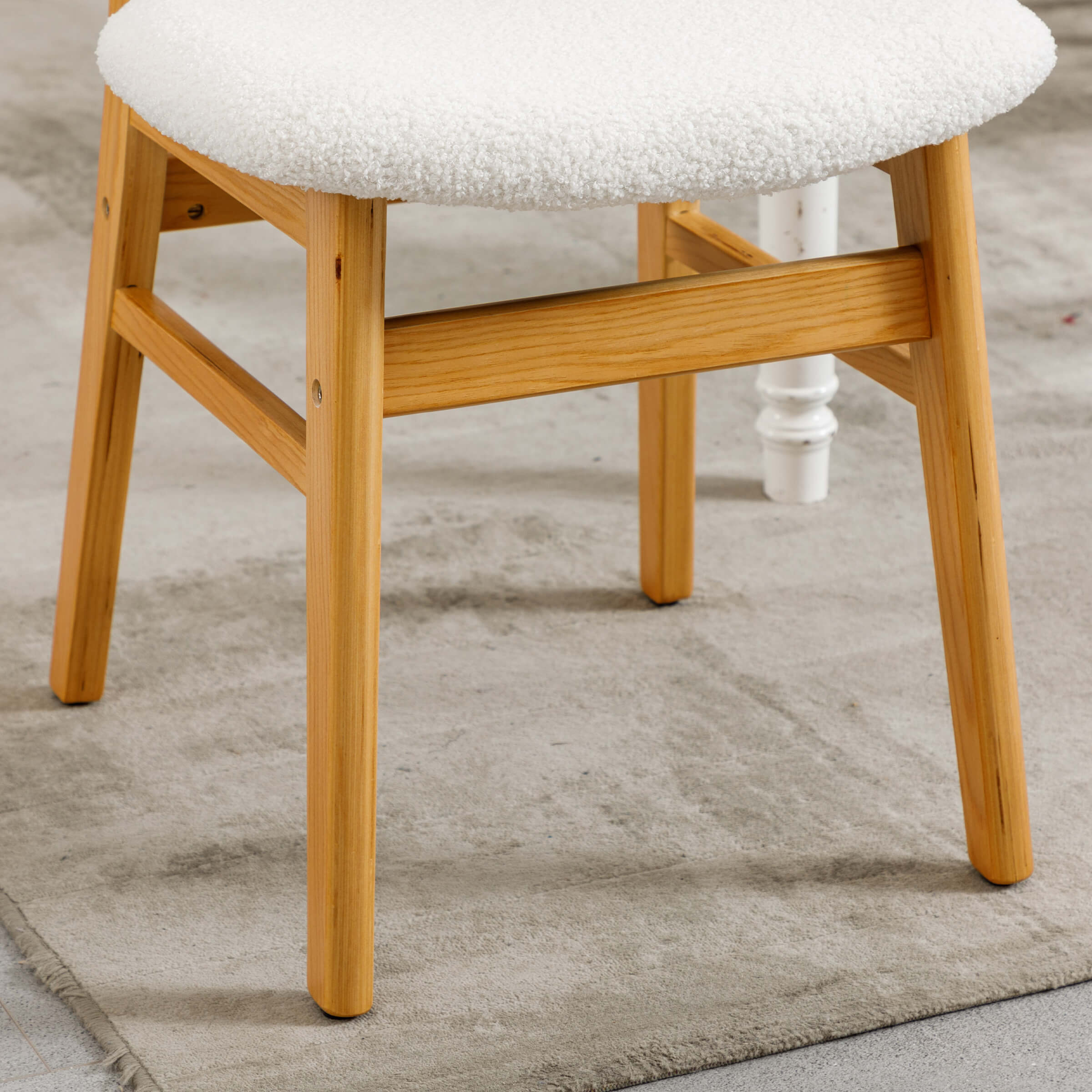 ROCITY Farmhouse Cane Back Dining Chairs Set of 2 - 8009DC